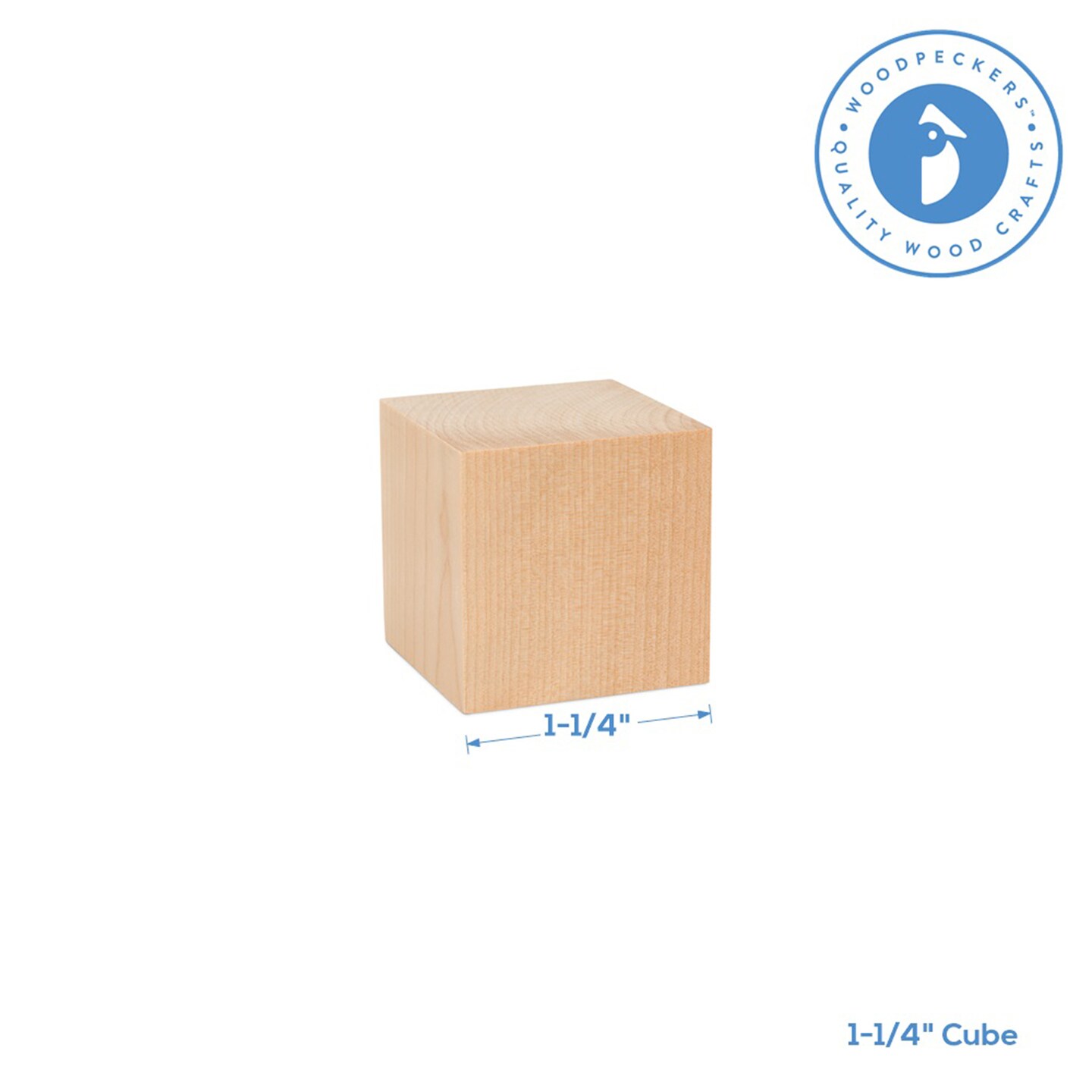 Wood Craft Cubes, Multiple Sizes Available, Small Blocks, Crafts &#x26; Dcor | Woodpeckers