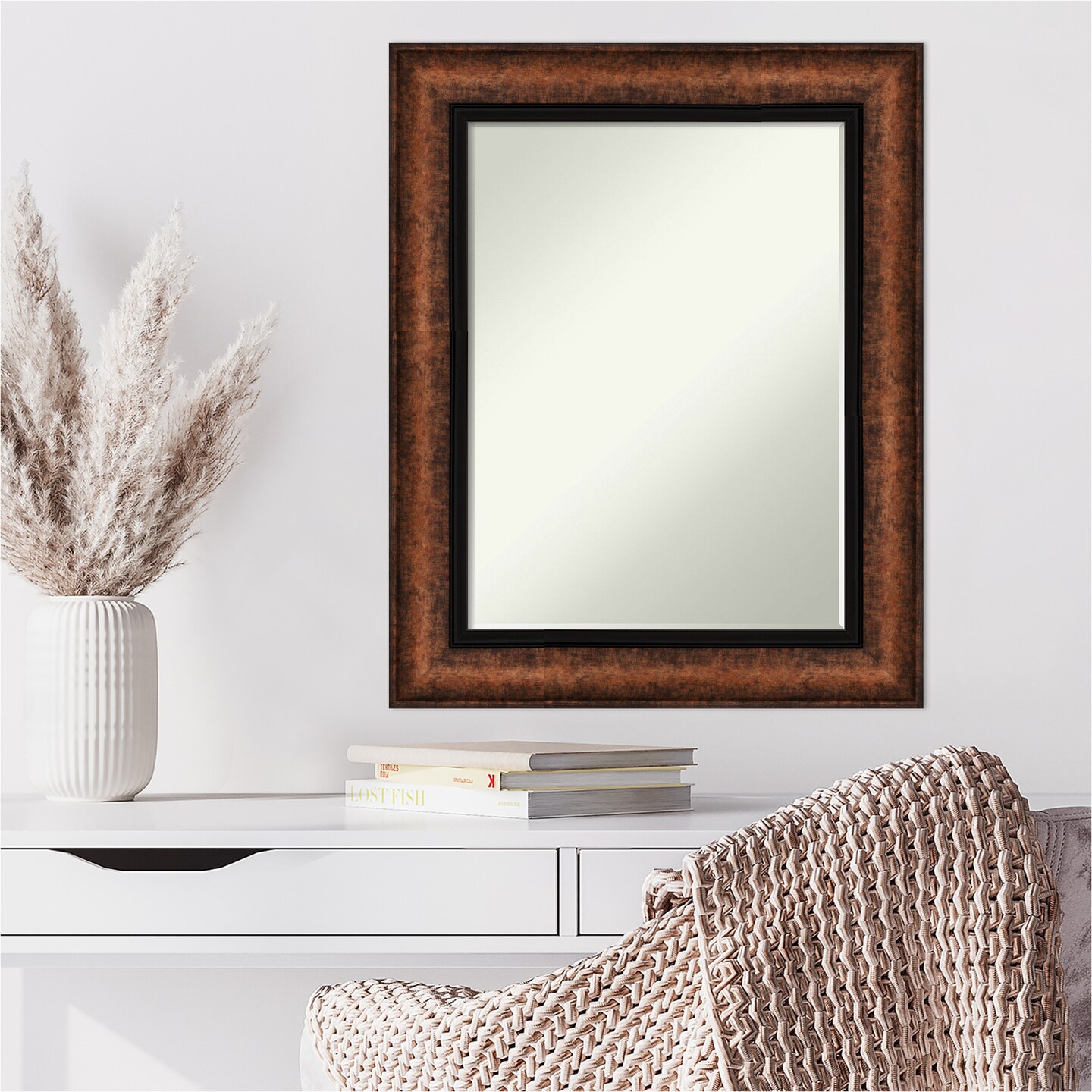 Petite Bevel Wall Mirror, Vogue Frame