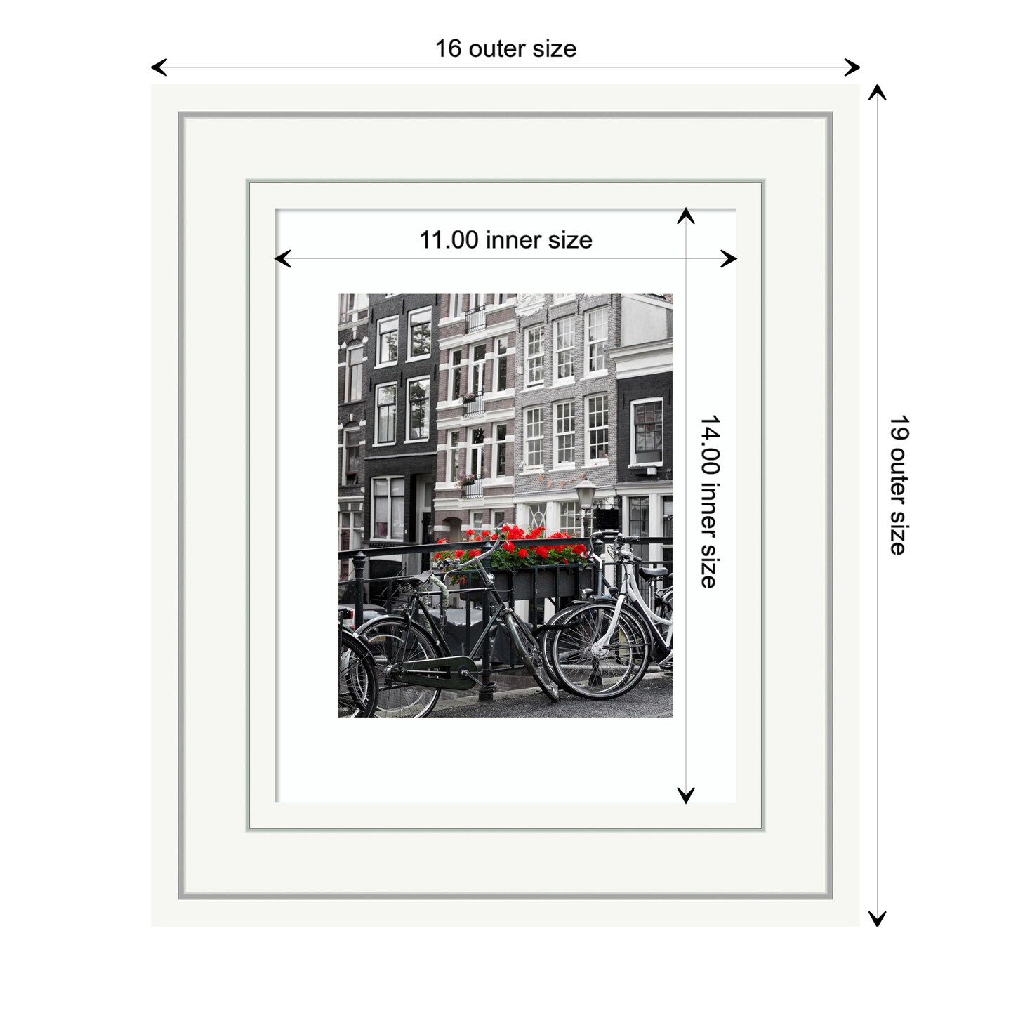 Craftsman White Wood Picture Frame