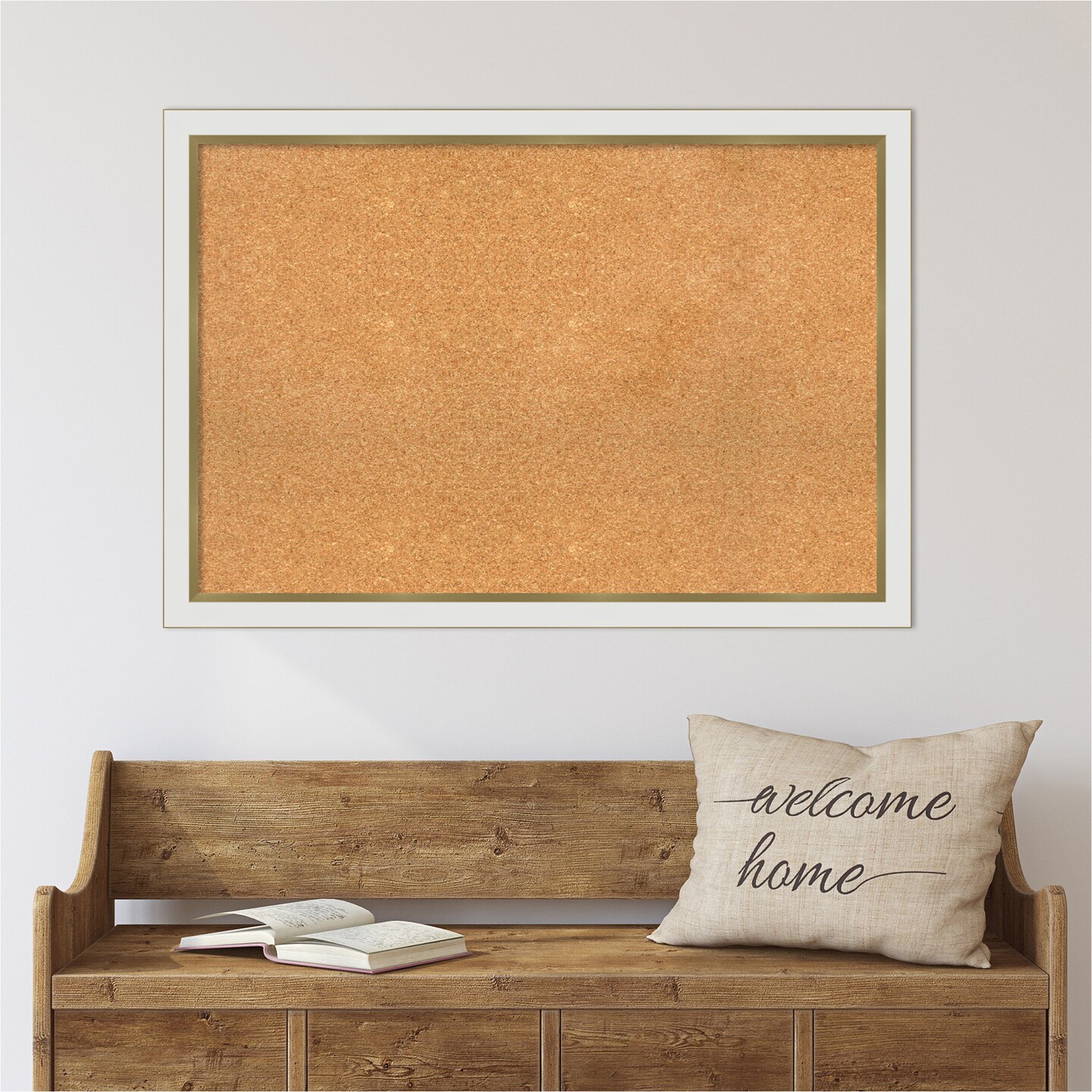 Cork Board, Eva Narrow Frame - Bulletin Board, Organization Board, Pin Board