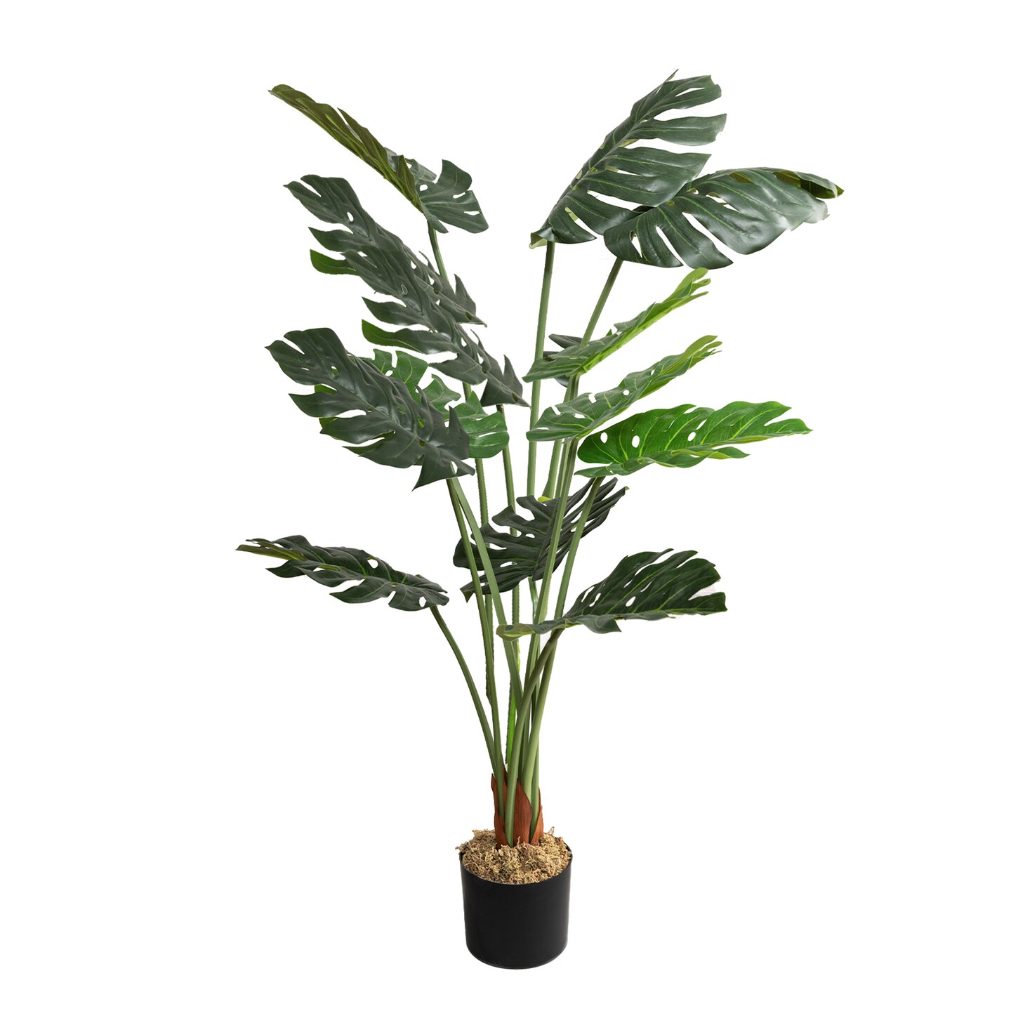 Faux Monstera Plant, Artificial Plants for Home Decor Indoor, Faux Plants, Fake Plant Decor, Fake Plants Tall Large Fake Plant Artificial Plants Indoor Tall Plants for Living Room Decor (4 feet)