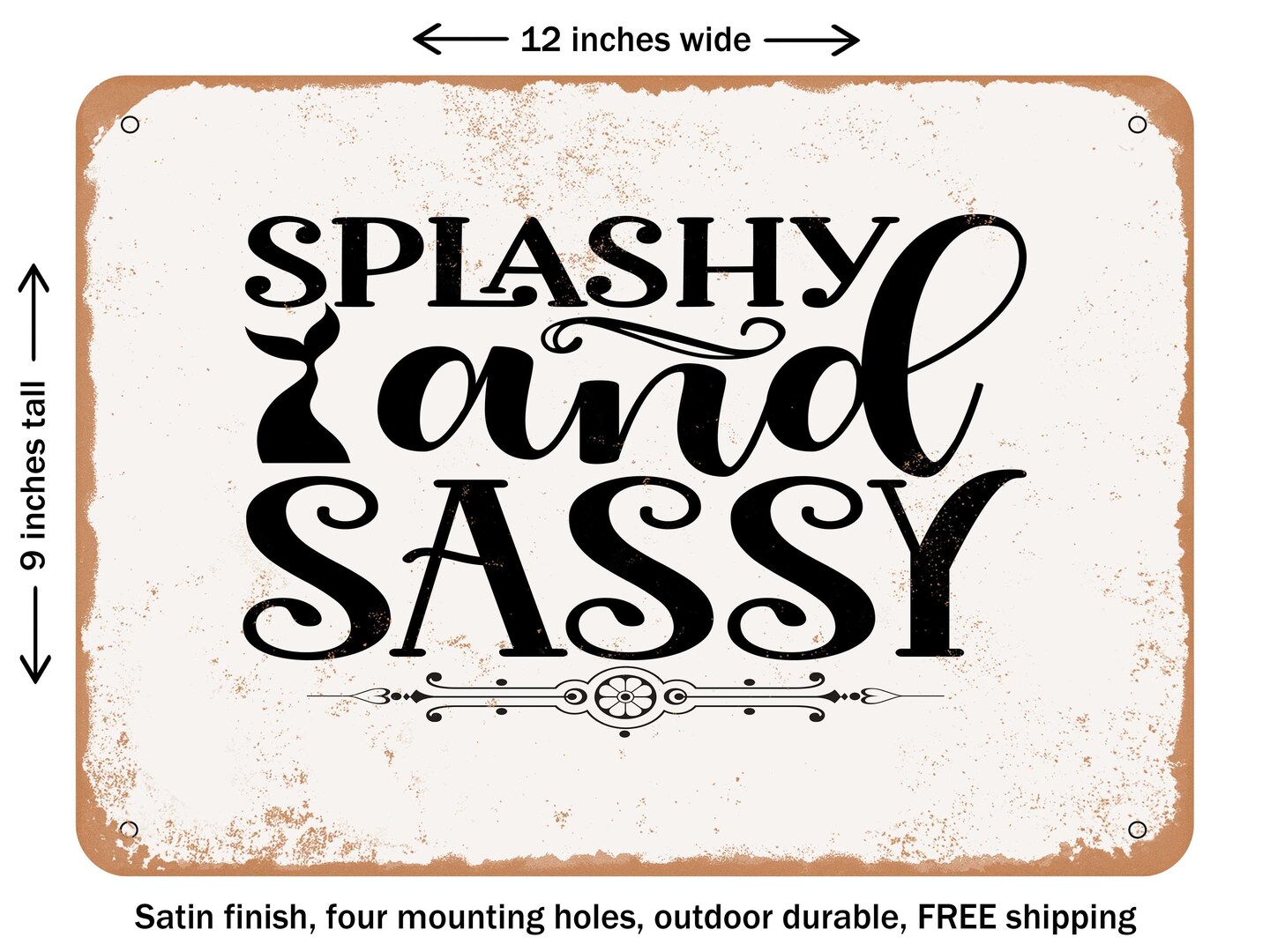 Decorative Metal Sign Splashy And Sassy Vintage Rusty Look Signs Michaels 5867