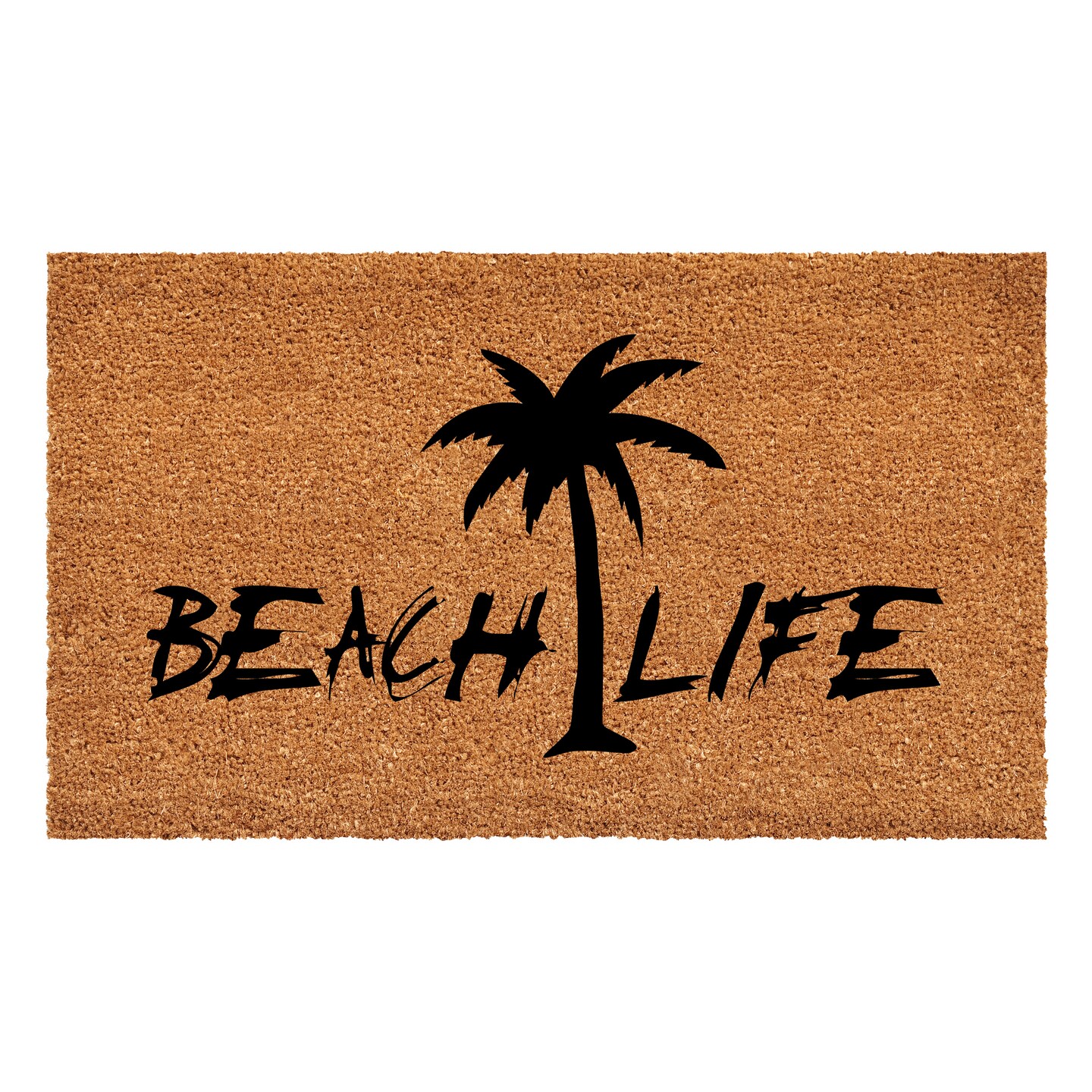 108521729 Beach Life Palm Tree Doormat