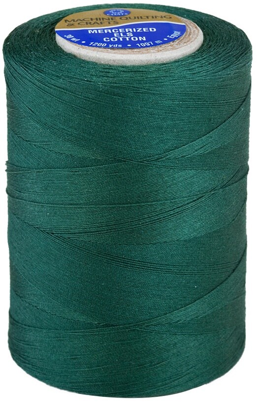 Coats Cotton Machine Quilting Solid Thread 1200ydForest Green
