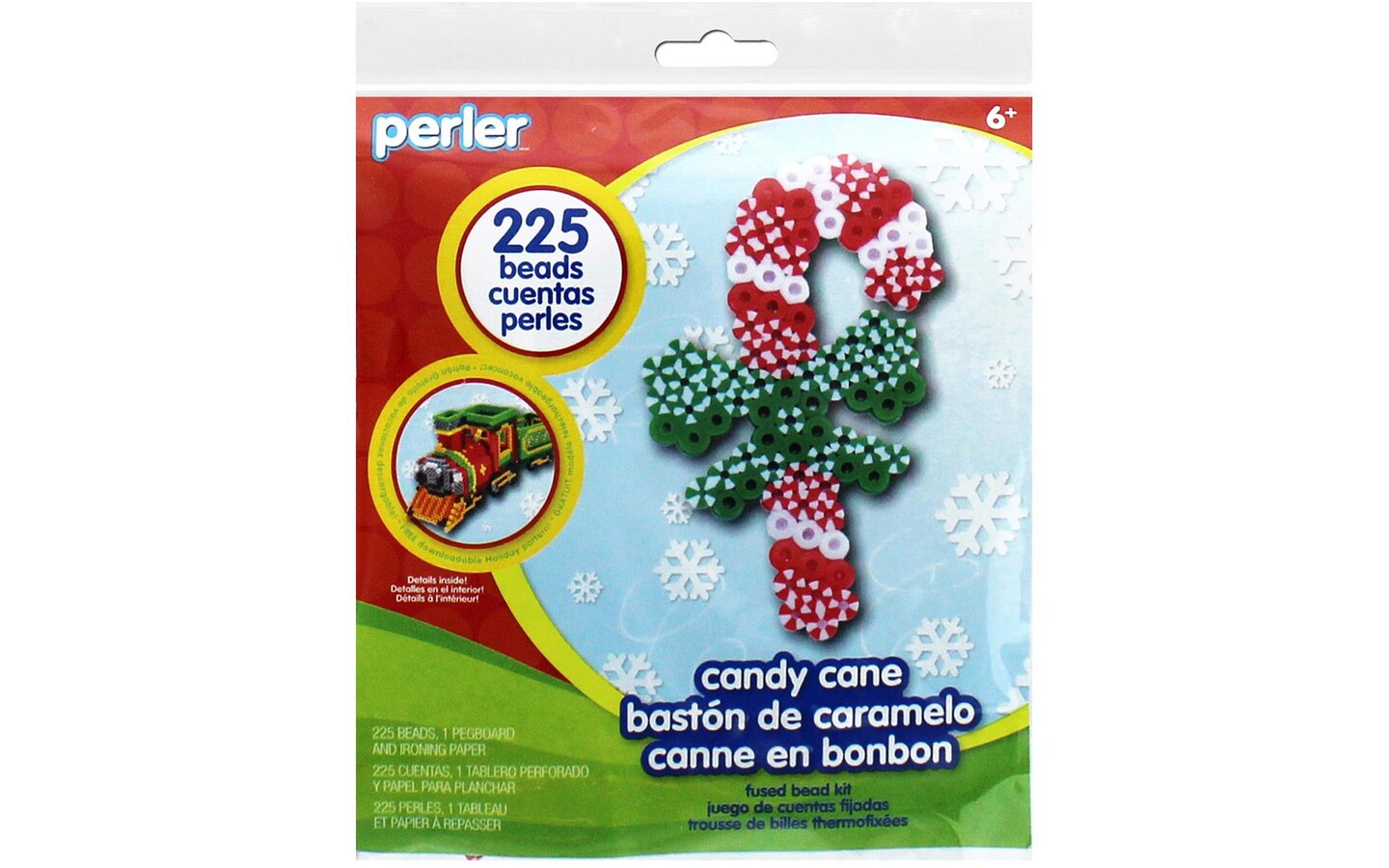 Perler Fused Bead Kit Trial Candy Cane