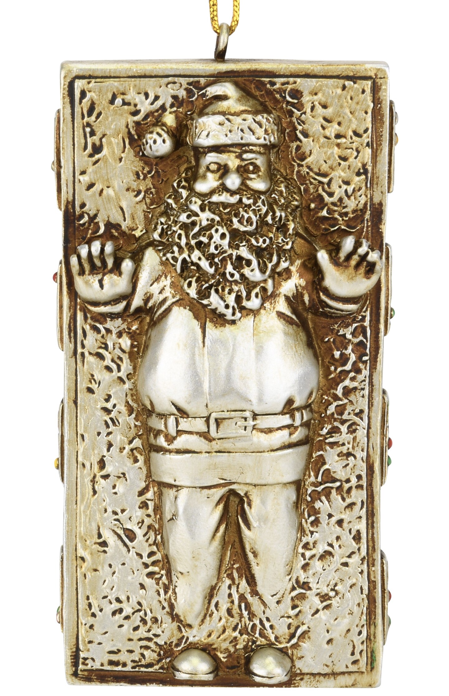 Tree Buddees Santa Frozen in Carbonite Funny Parody Christmas Ornament