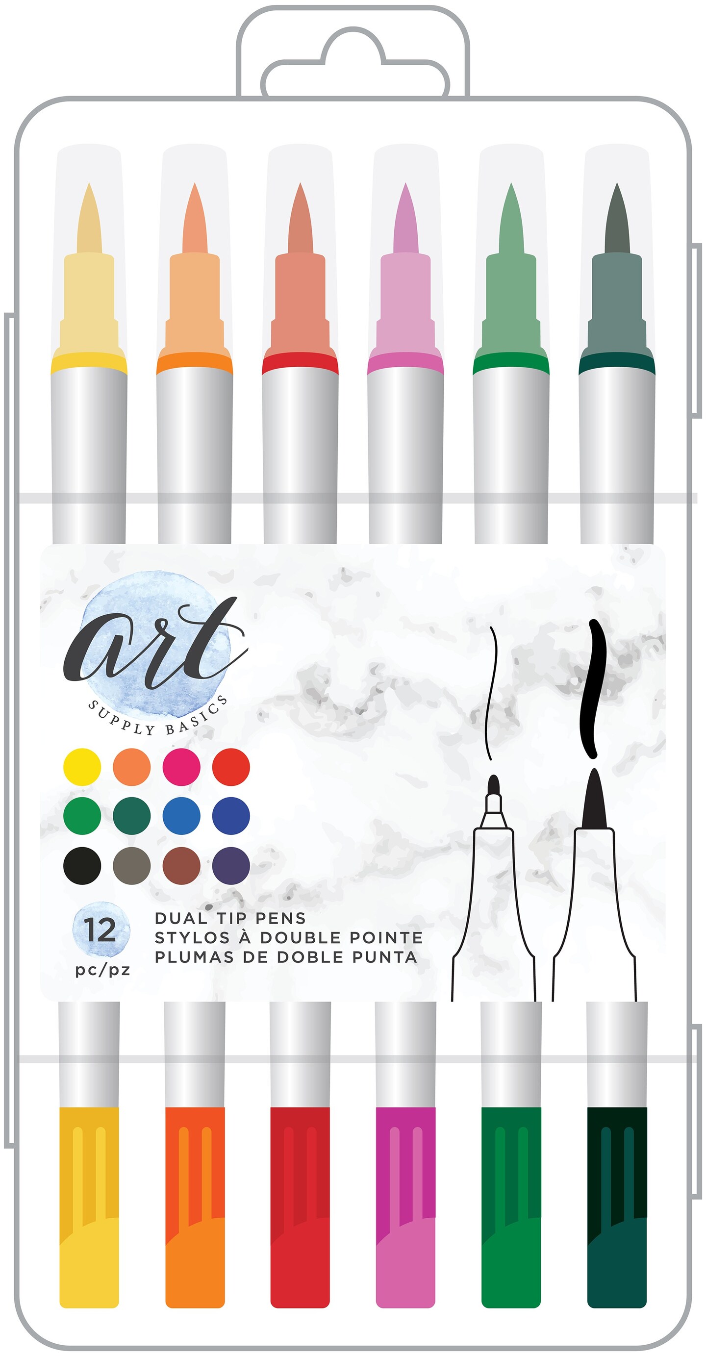 Art Supply Basics Dual Tip Pens 12/Pkg Accessories Michaels