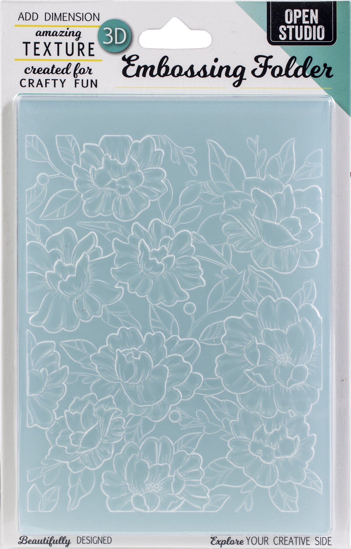 Memory Box 3D Embossing Folder 4.5"X5.75"Blooming DieCuts
