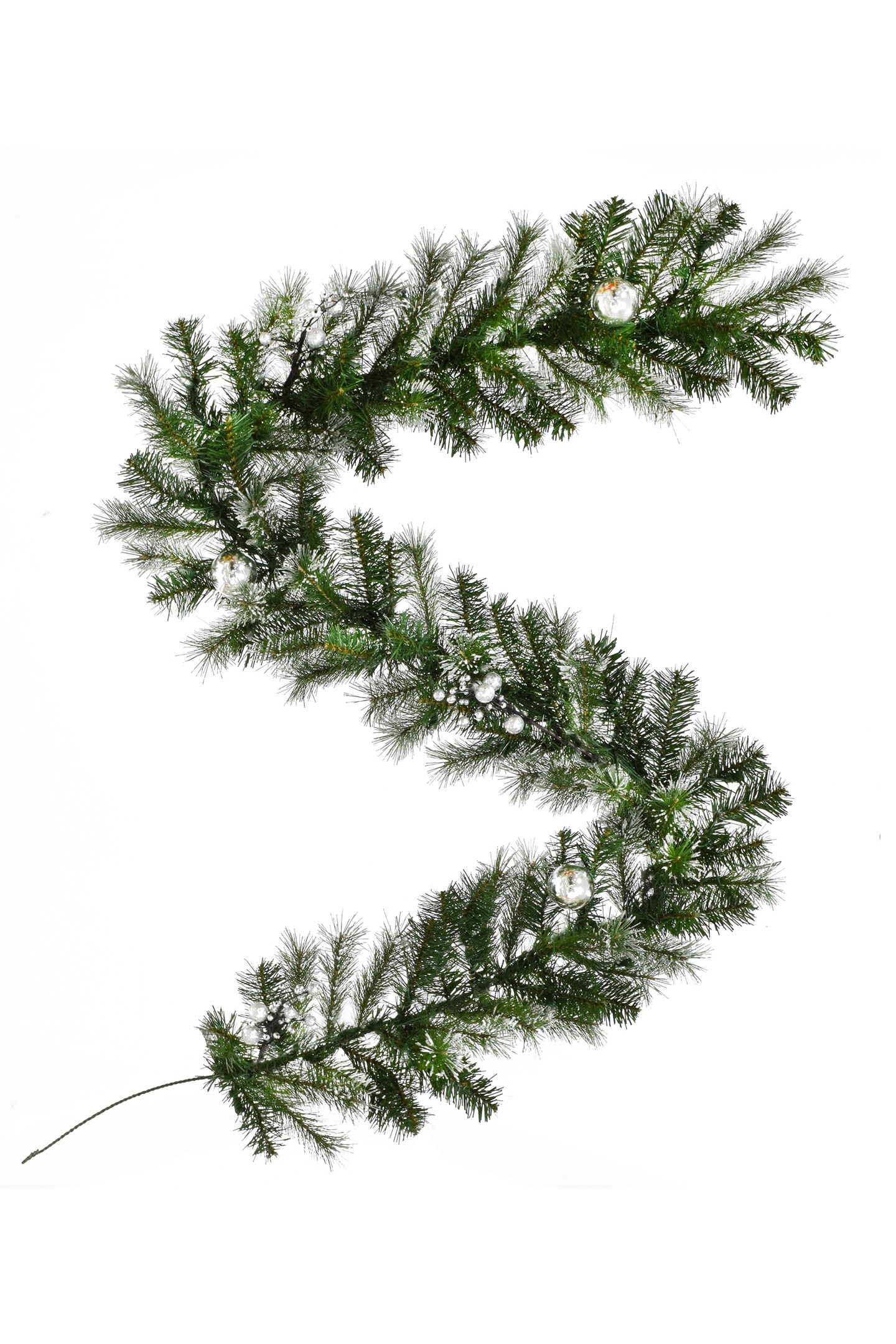 Perfect Holiday 9ft Artificial Christmas Garland - White