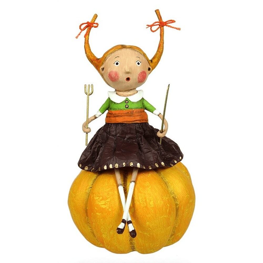 Lori Mitchell Harvest Collection: Prissy Pumpkin Eater Figurine