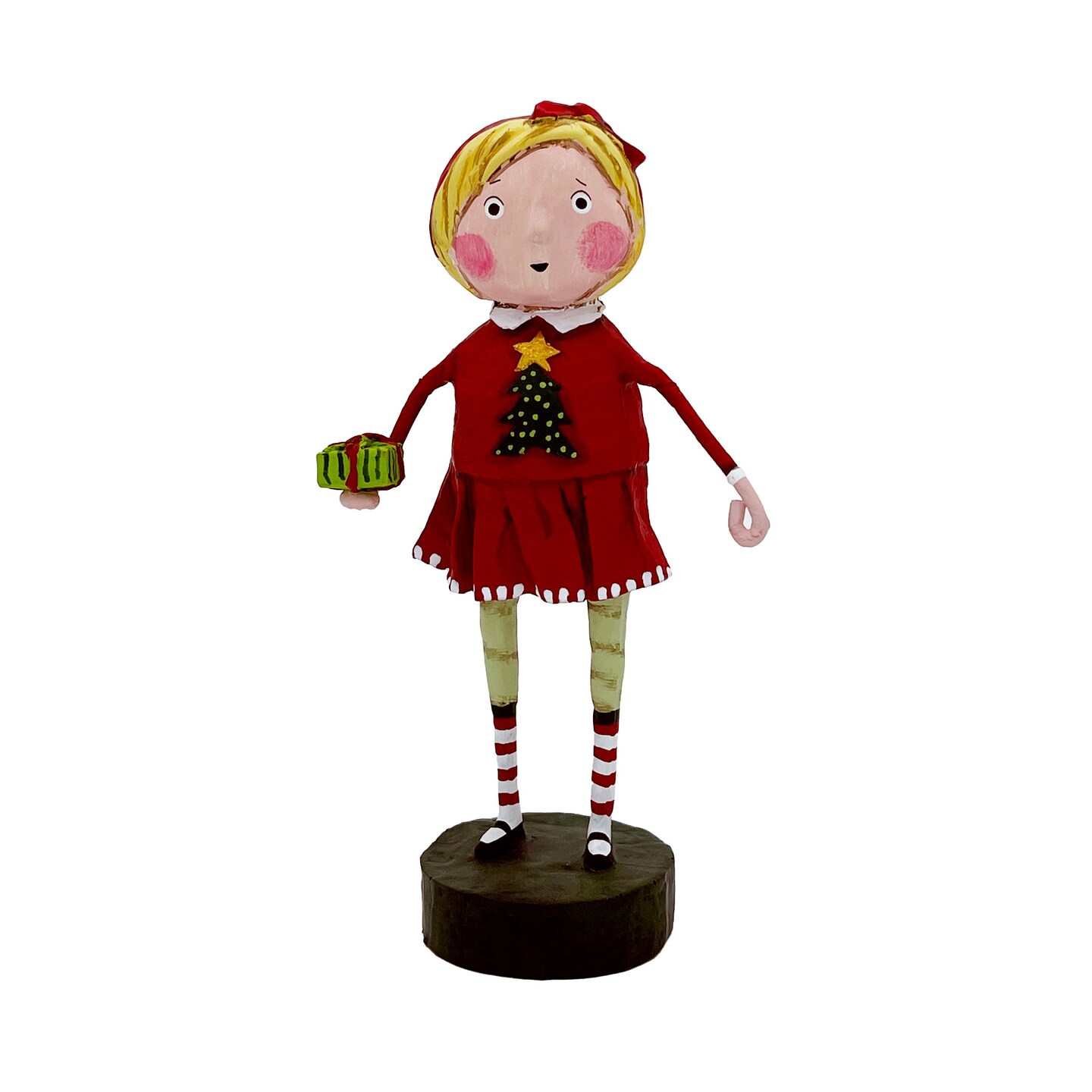 Lori Mitchell Christmas Collection: Gift Exchange Girl Figurine