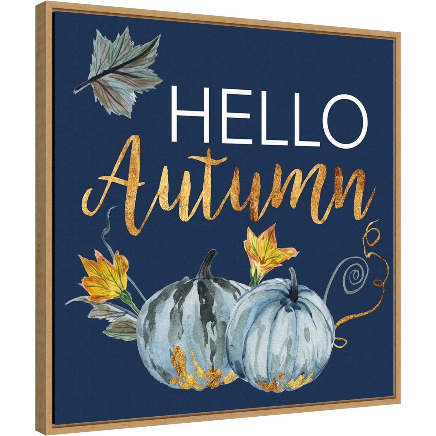 Harvest II by Melissa W 22-in. W x 22-in. H. Canvas Wall Art Print Framed in Natural