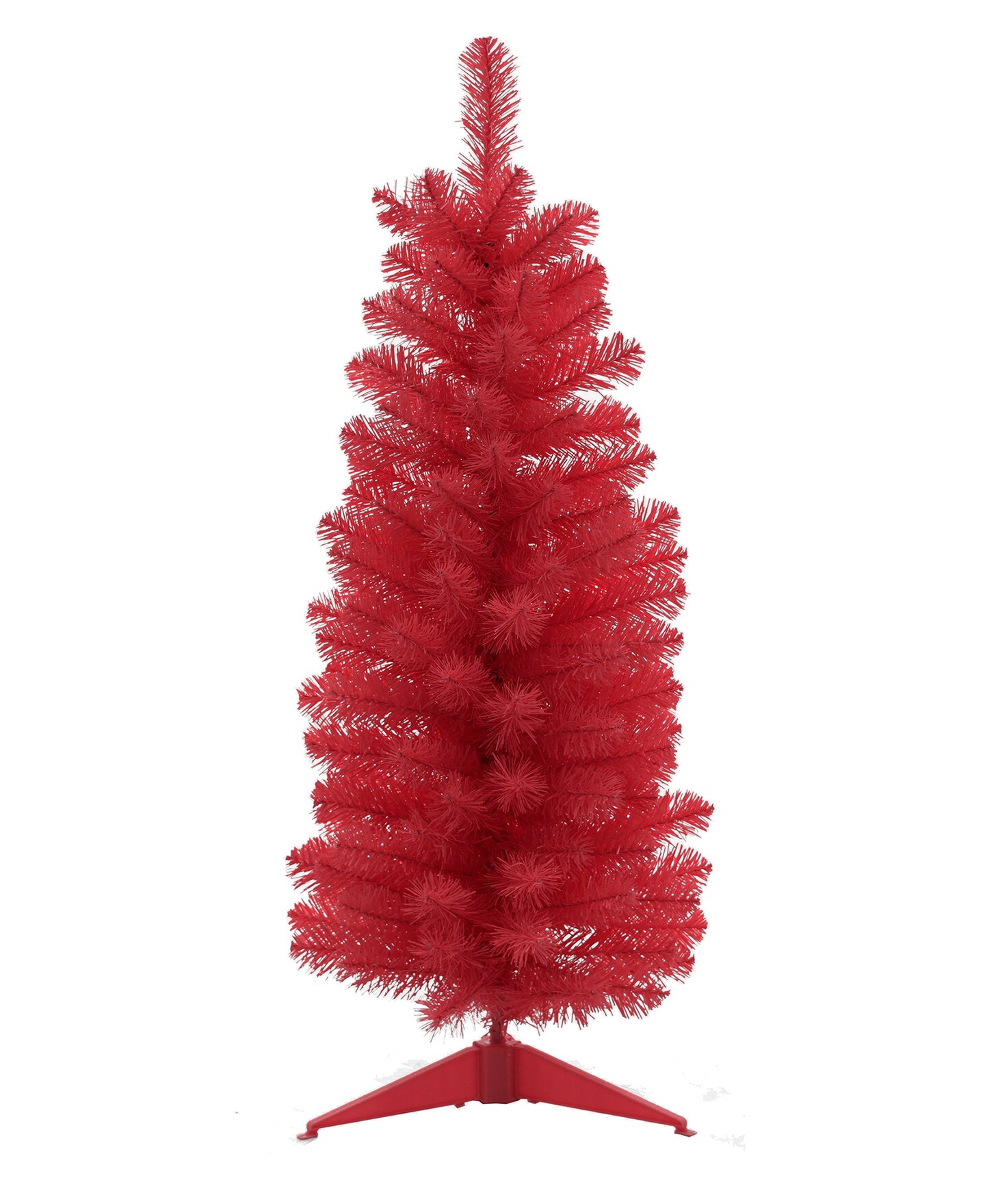Perfect Holiday Noble Fir Pencil Christmas Tree with Plastic Stand