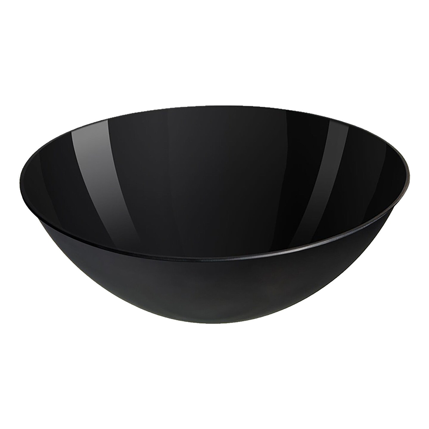 Plastic Bowls - Solid Black Organic Bowls