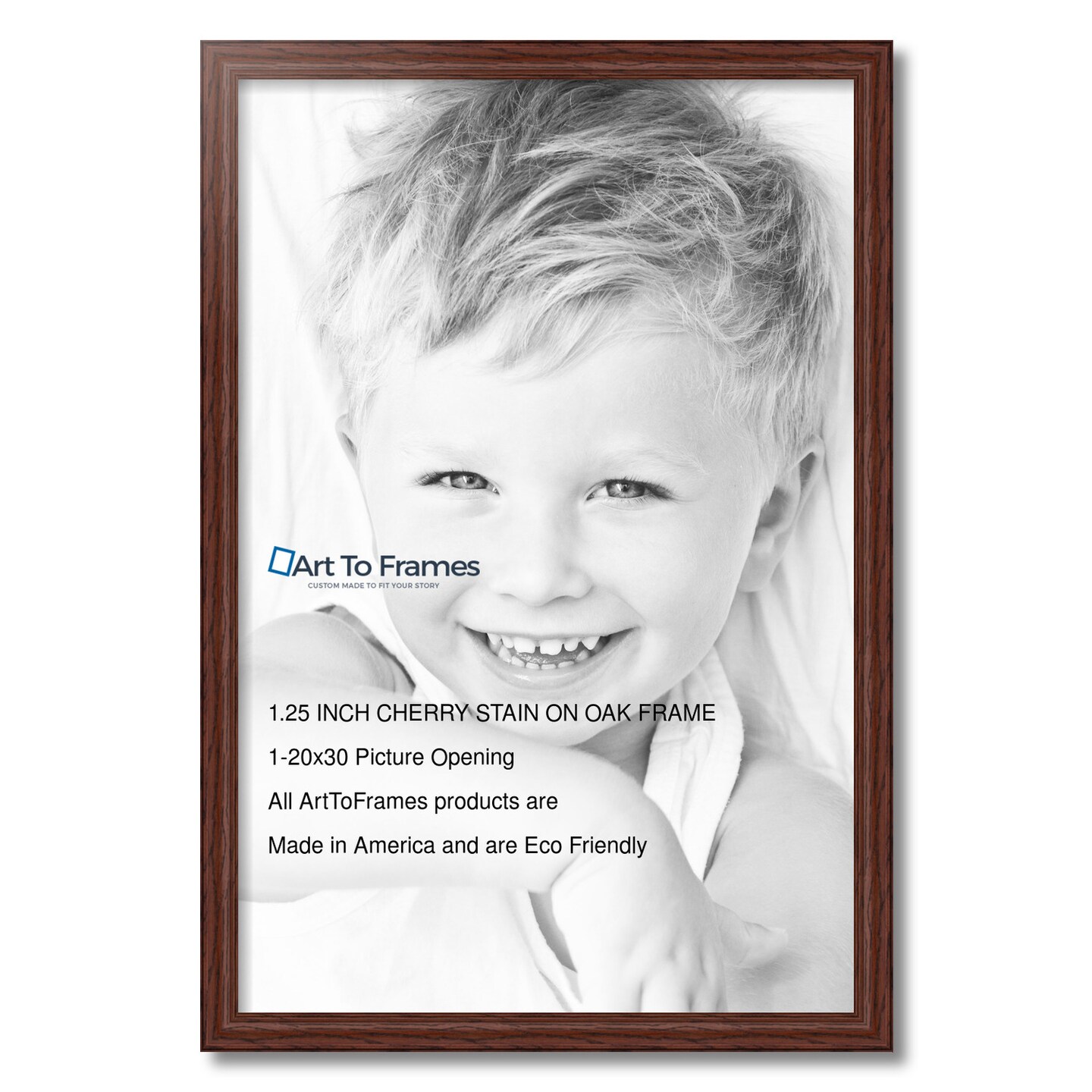 ArtToFrames 20x30 Inch  Picture Frame, This 1.25 Inch Custom Wood Poster Frame is Available in Multiple Colors, Great for Your Art or Photos - Comes with 060 Plexi Glass and  Corrugated Backing (A8PC)