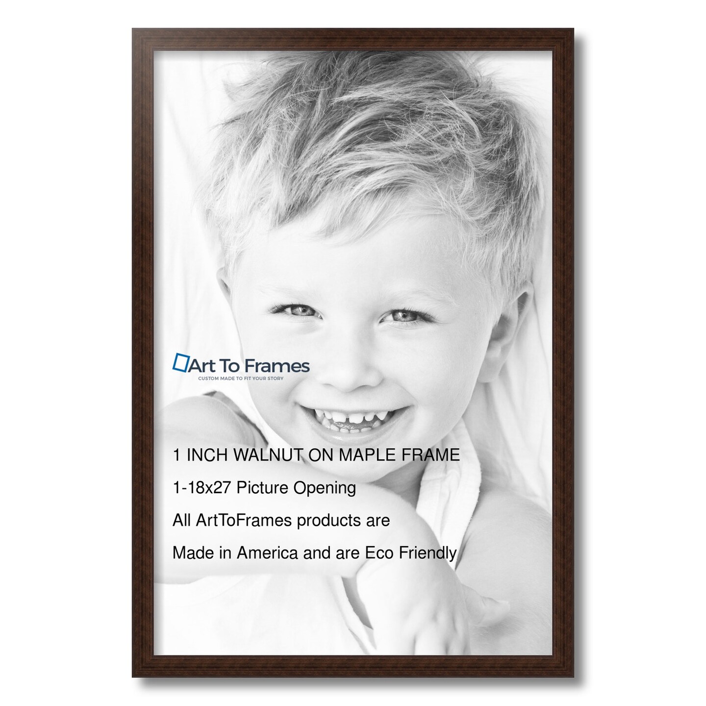 ArtToFrames 18x27 Inch Picture Frame, This 1 Inch Custom Wood Poster Frame is Available in