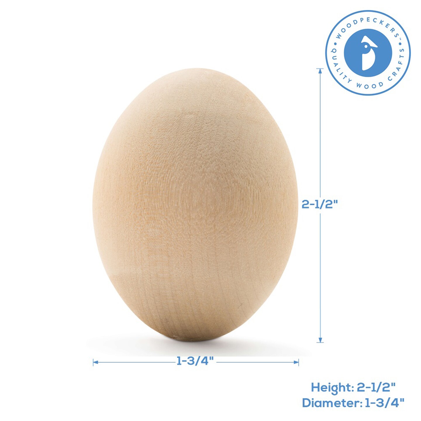 Wooden Eggs Unfinished Multiple Sizes Available, Craft Eggs Easter Ornaments | Woodpeckers