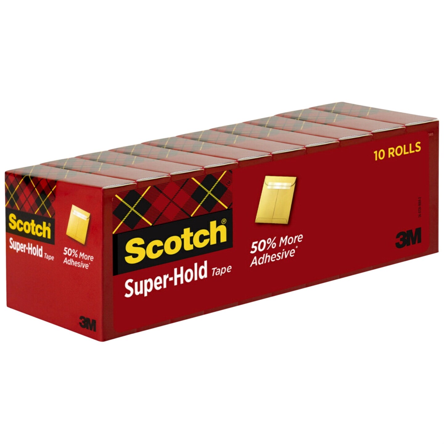 Scotch Super Hold Tape, 0.75 x 100 Inches, Pack of 10 Correction