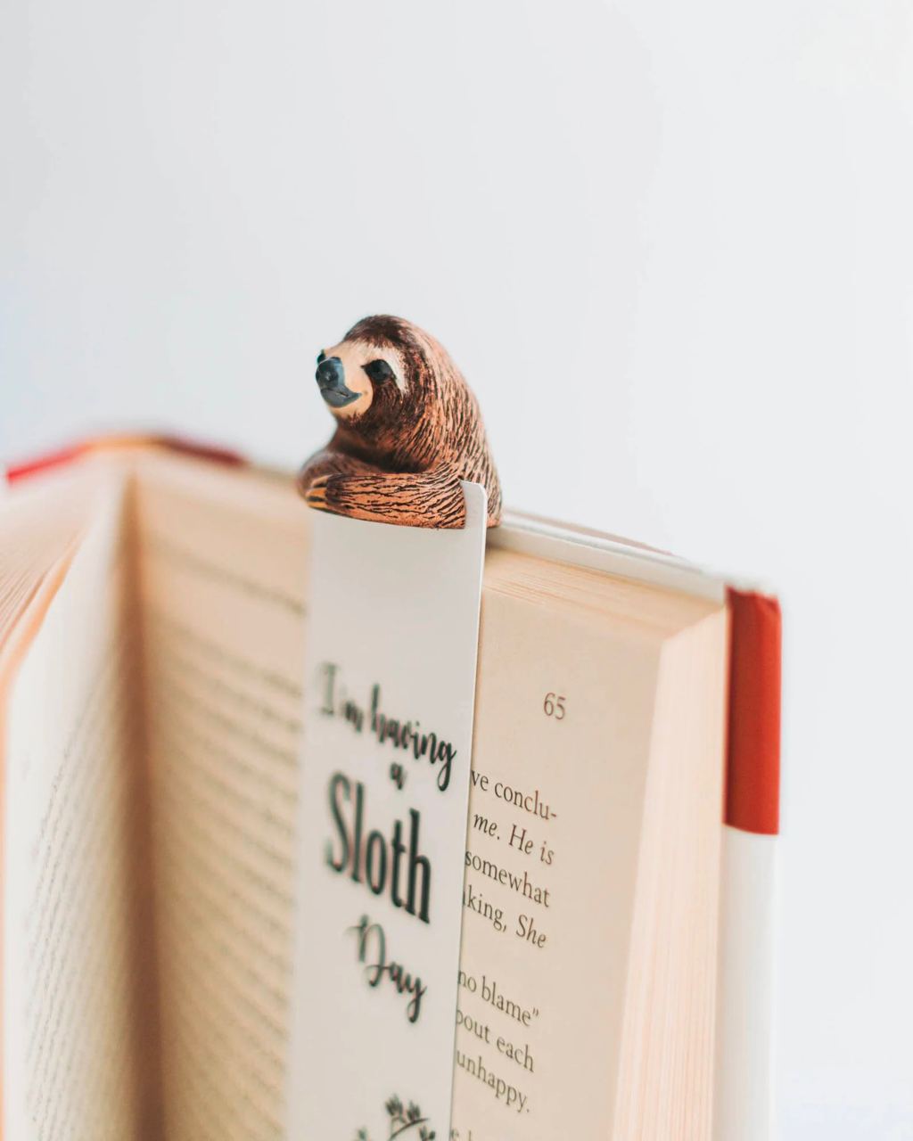 Bookmark Sloth, Book Accessories, Book Lover Gift, Reader Gift for Kids, Christmas Gift