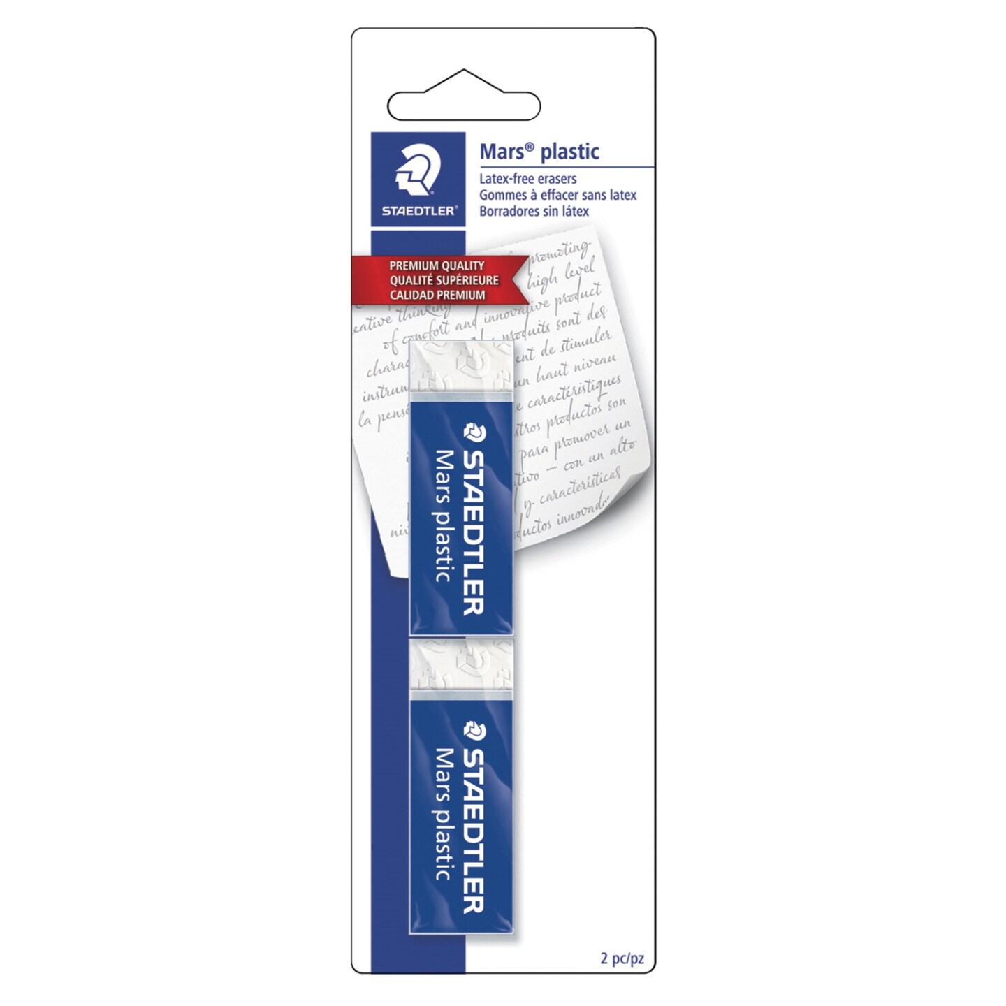 Staedtler Mars Plastic Erasers, White, Pack of 2 Erasers Michaels
