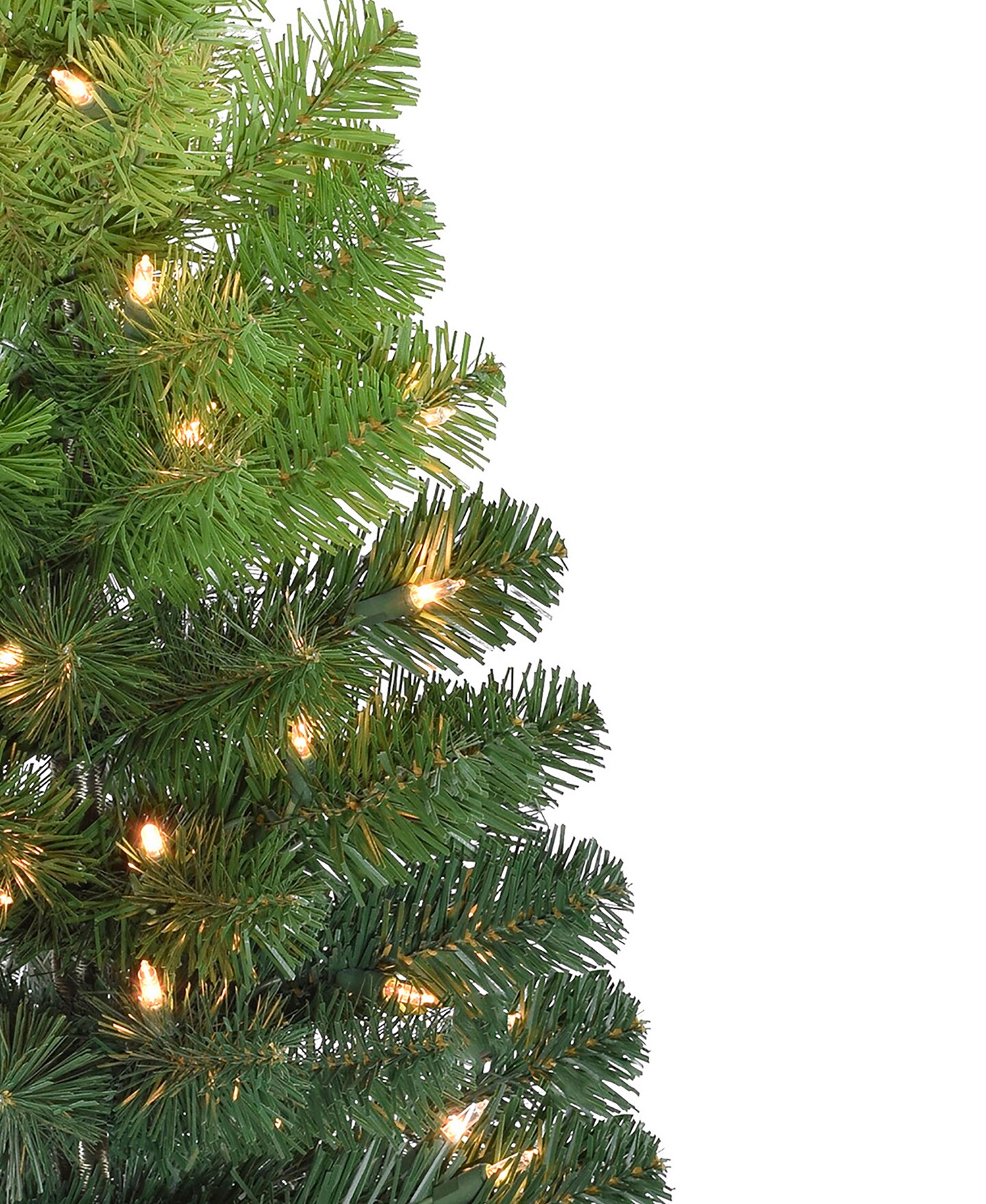 Perfect Holiday 24" Pre-lit Tabletop Ombre Green Christmas Tree