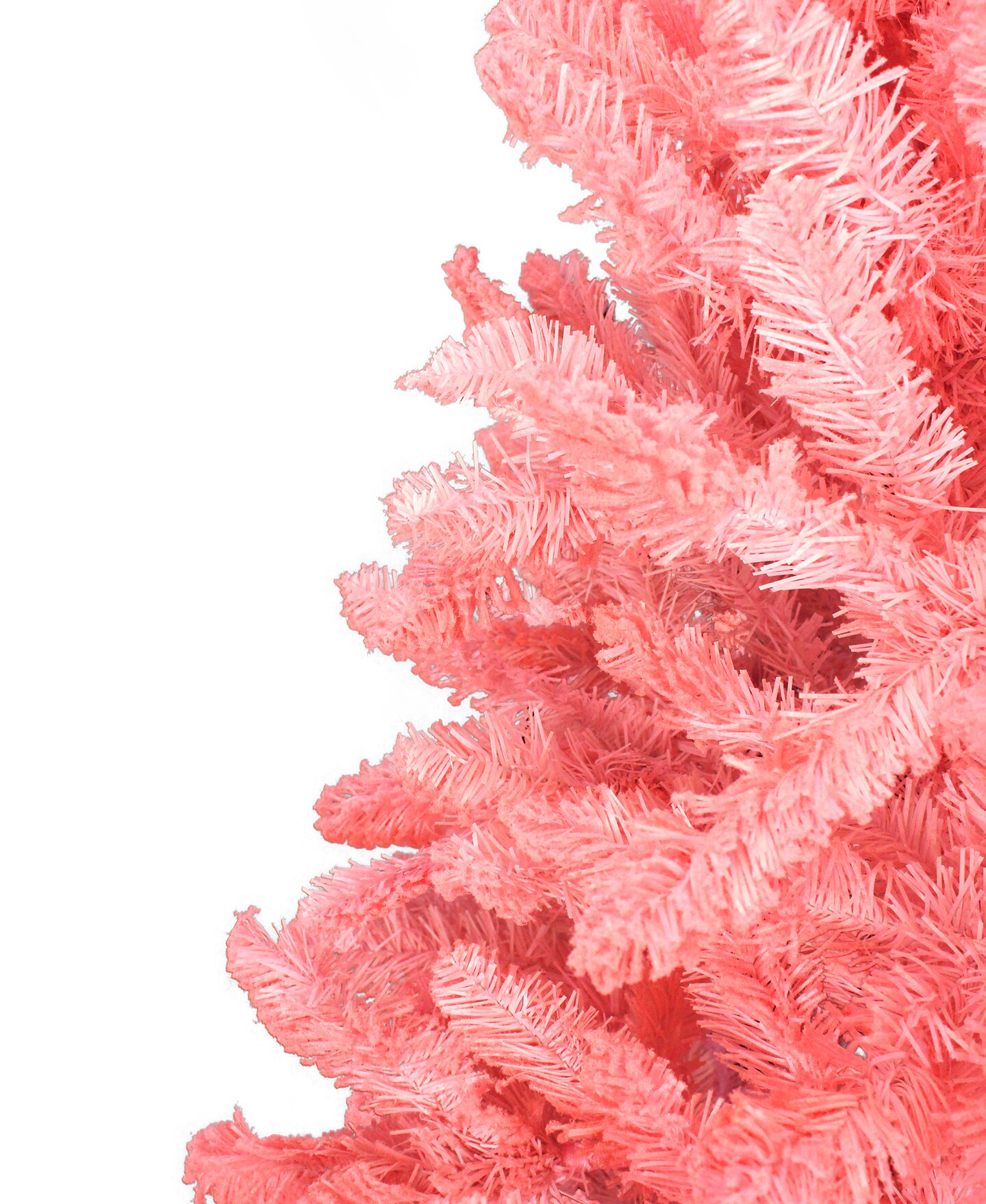 Perfect Holiday 6' Light Pink Flocked Kodiak Tree with Metal Stand