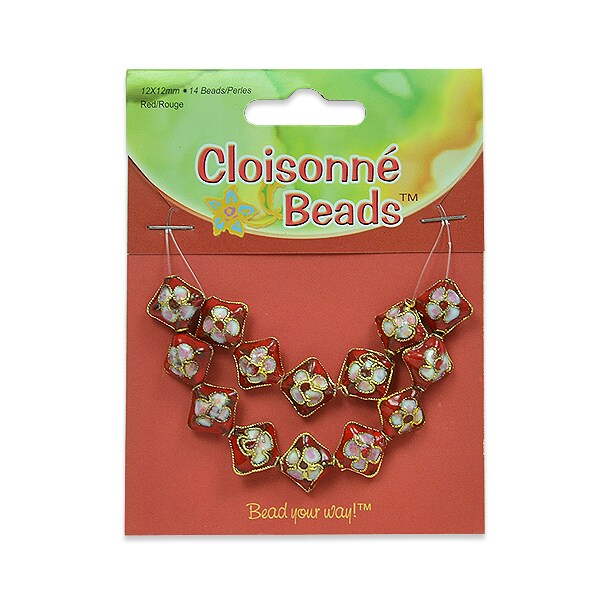 Cloisonne Beads  Pack of  14
