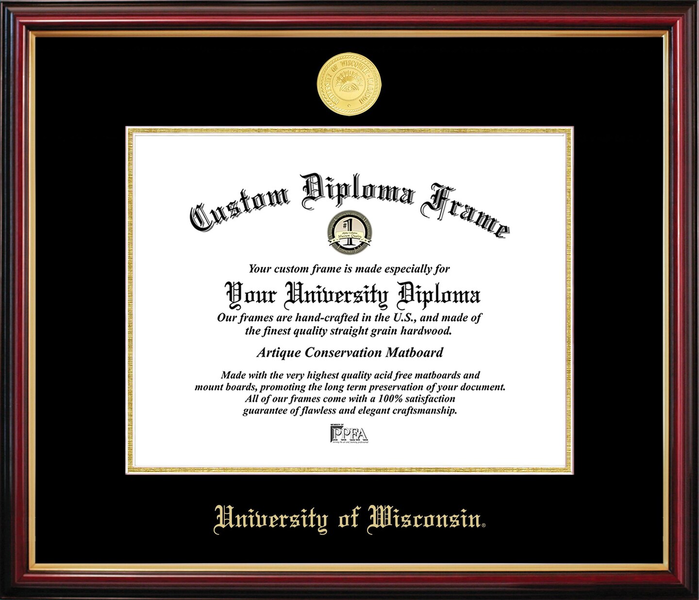 University of Wisconsin, Madison Petite Diploma Frame
