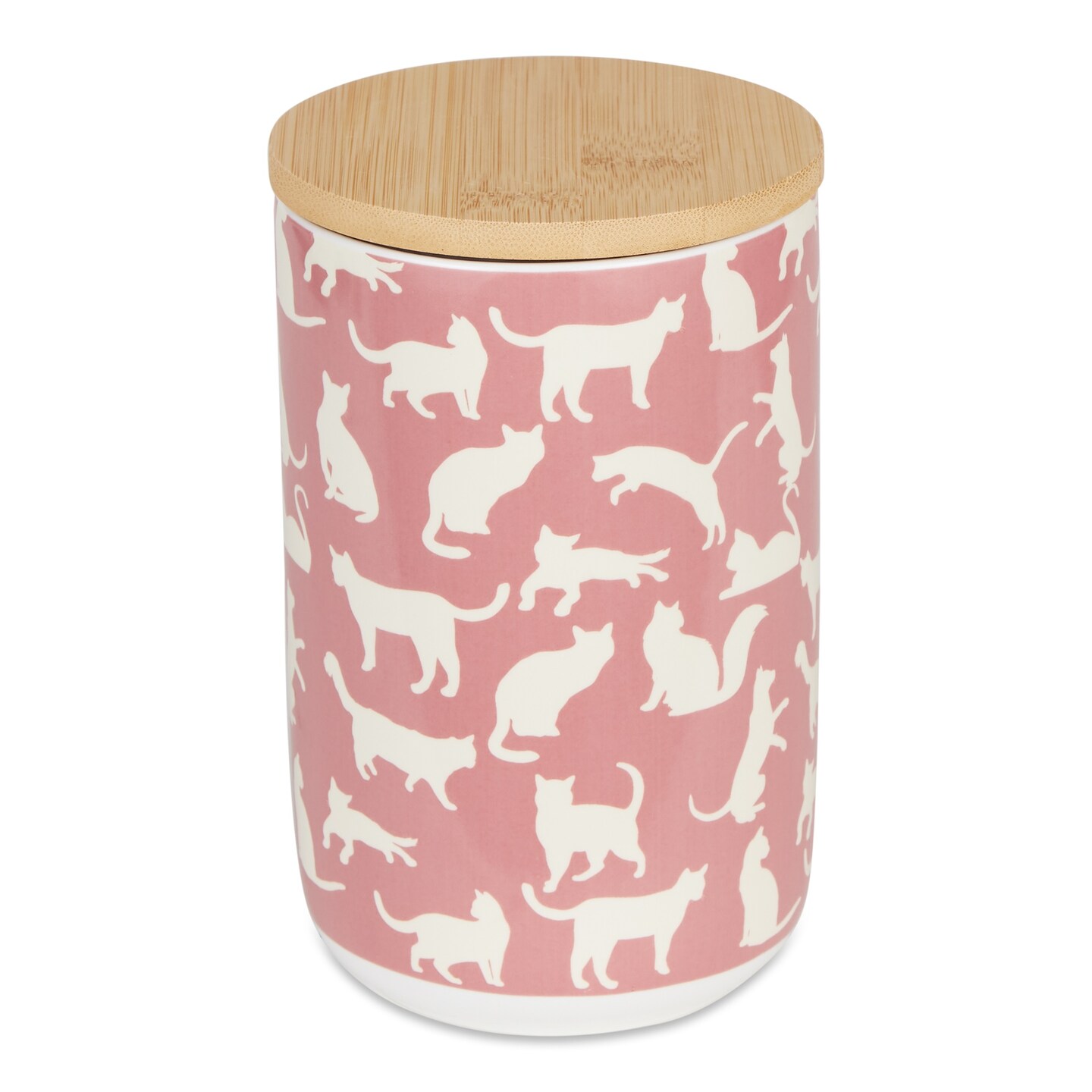 DII Cats Meow Rose Ceramic Treat Canister Michaels