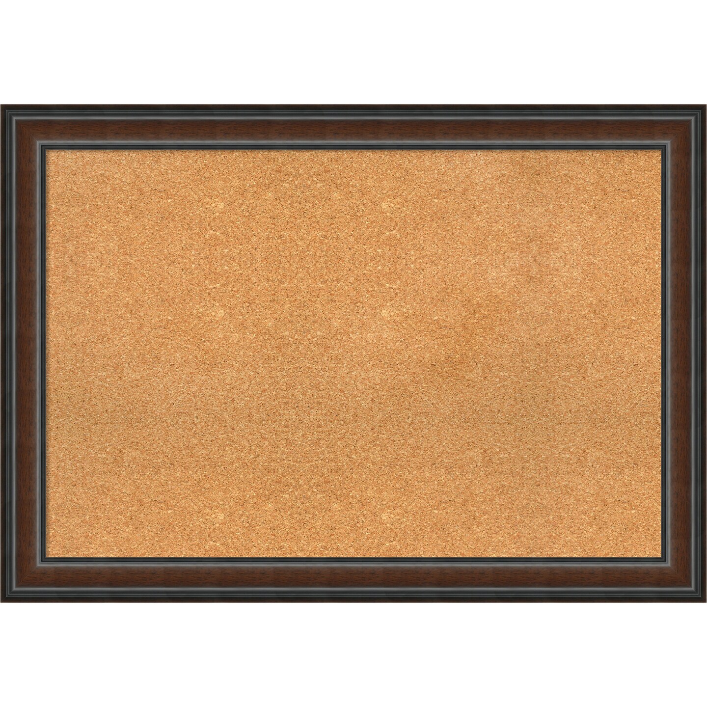 Cork Board, Cyprus Walnut Wood Frame - Bulletin Board, Organization Board, Pin Board