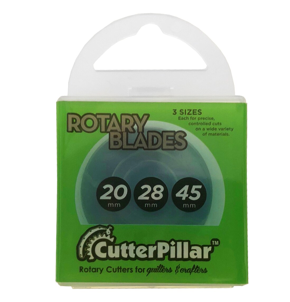 3-pack Rotary Blades Re-fill Set One of each. 20mm, 28mm and 45mm High Quality Steel Easy to install