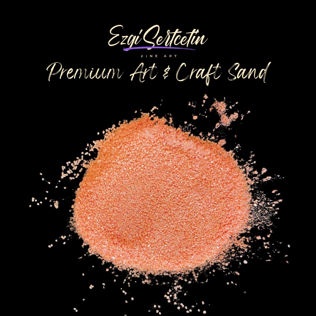 Premium Art Sand|Craft Sand|Unique Metallic-Neon Colors|Excellent Quartz Sand|10 oz|Excellent for Artwork|DIY|Sand Painting|Wedding Decoration|Vaze Filling|Ezgi Sertcetin