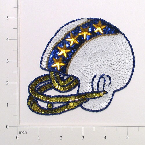 Football Helmet Sequin Applique/Patch Michaels