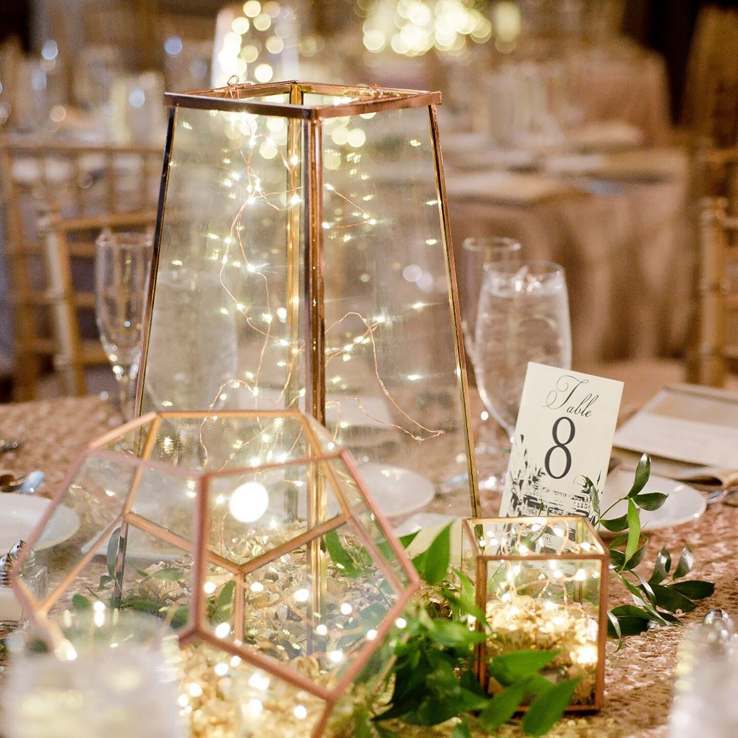 Perfect Holiday 60 LED String Light Copper w/Timer - Warm White