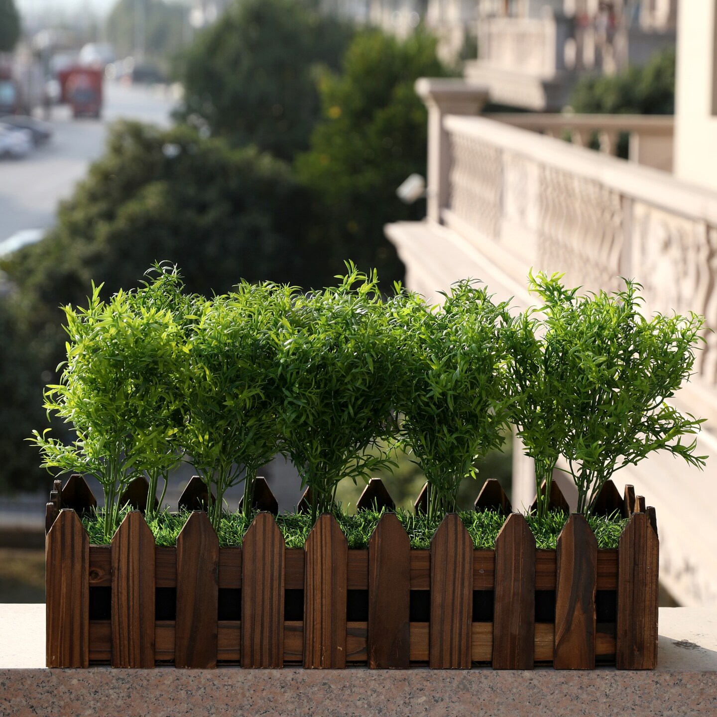 Grand Verde Asparagus Artificial Plants Real Touch Plastic Greenery Faux Bush Small Green Leaves Fake Shrubs - DIY Home Decoration Indoor Outdoor Decor, Bulk 10pcs