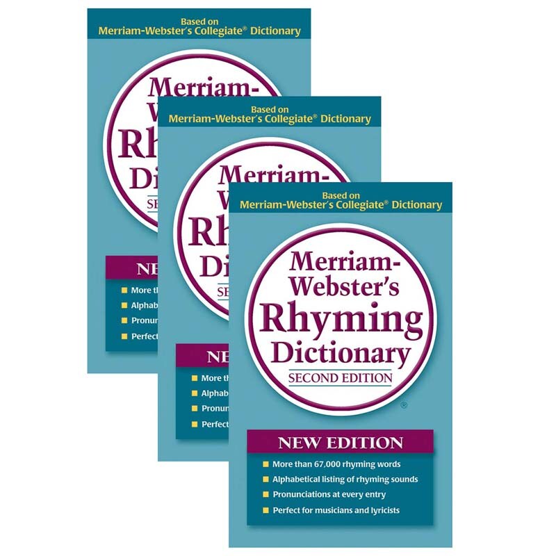 Merriamster's Rhyming Dictionary, Pack of 3 Stencils & Forms