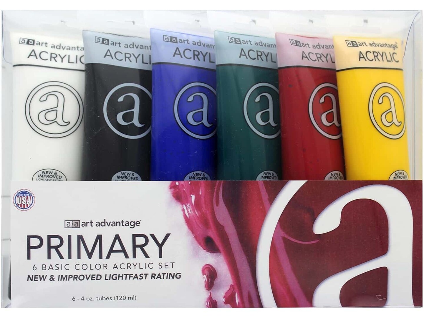 Art Advantage Acrylic Paint Set Primary 6 Pc Acrylic Paint Michaels   2066458967825 