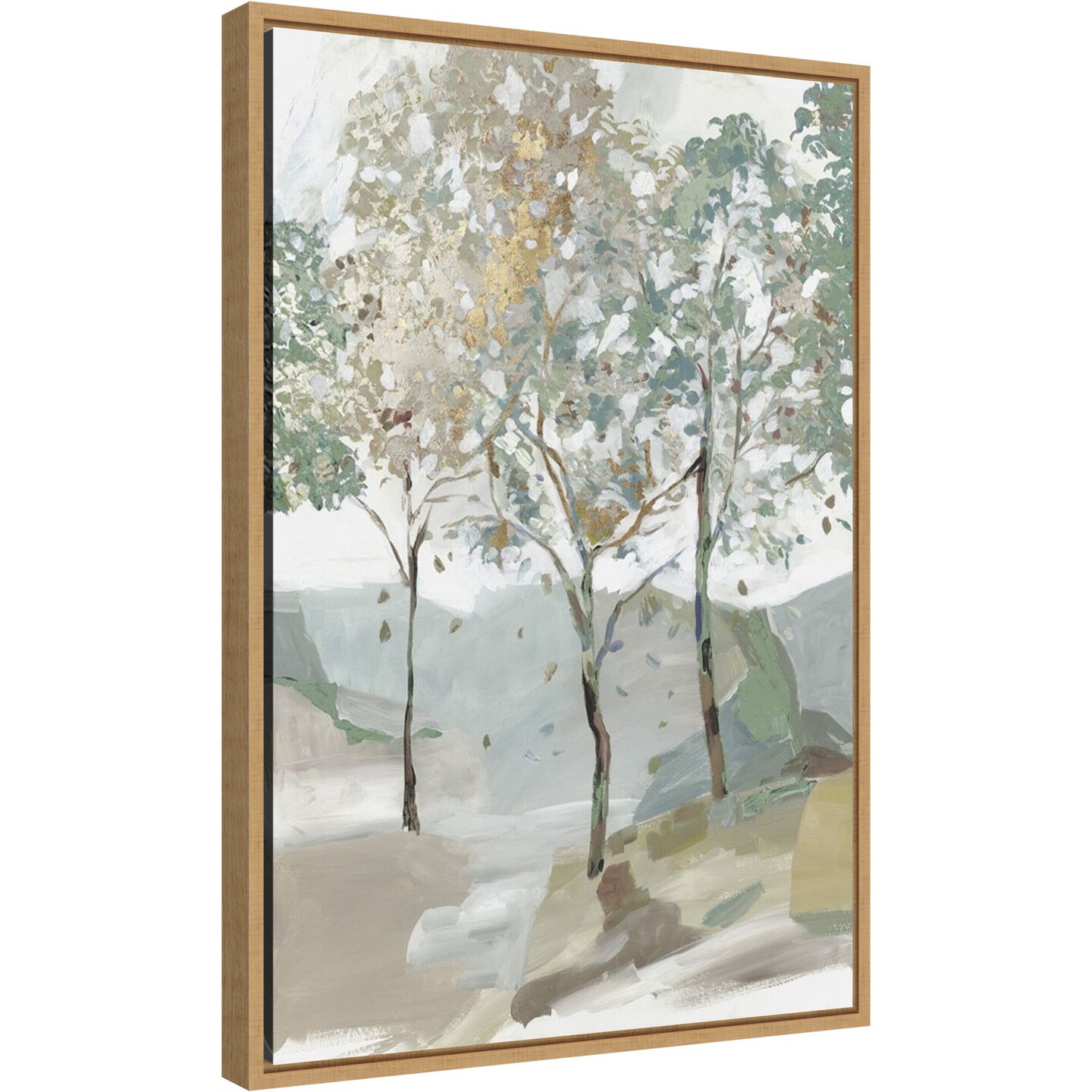 Breezy Landscape Trees II by Allison Pearce Canvas Wall Art Print Framed