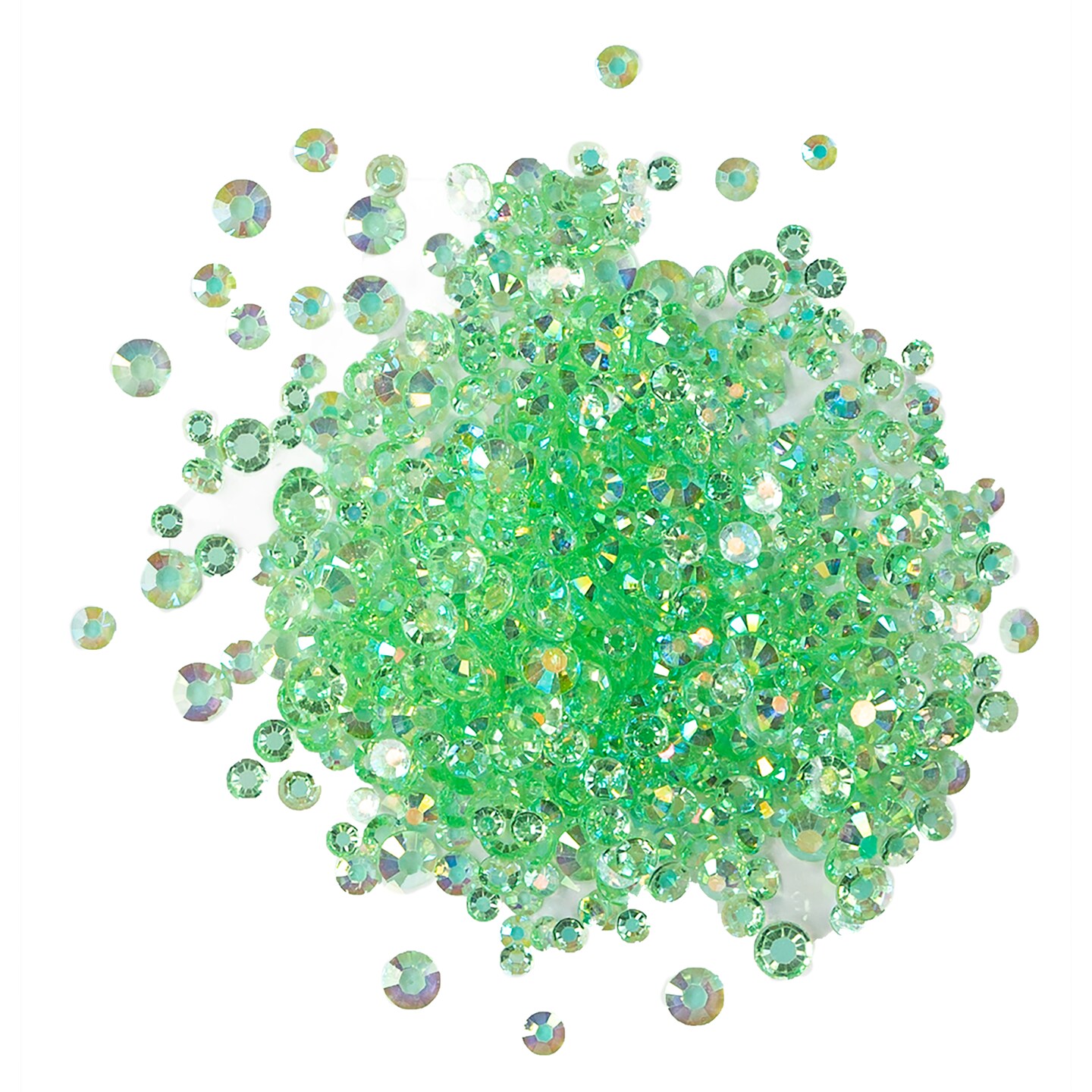 Buttons Galore Crystalz Bundle of Iridescent Gems - 2400 Pieces - Soft Colors
