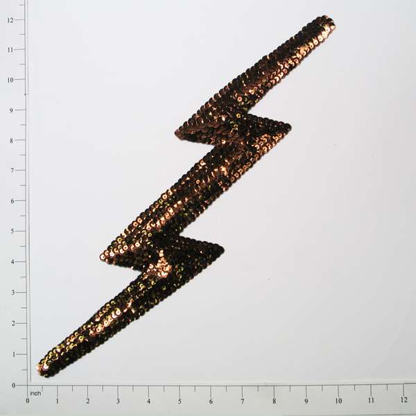 Lightening Bolt Sequin Applique/Patch Michaels