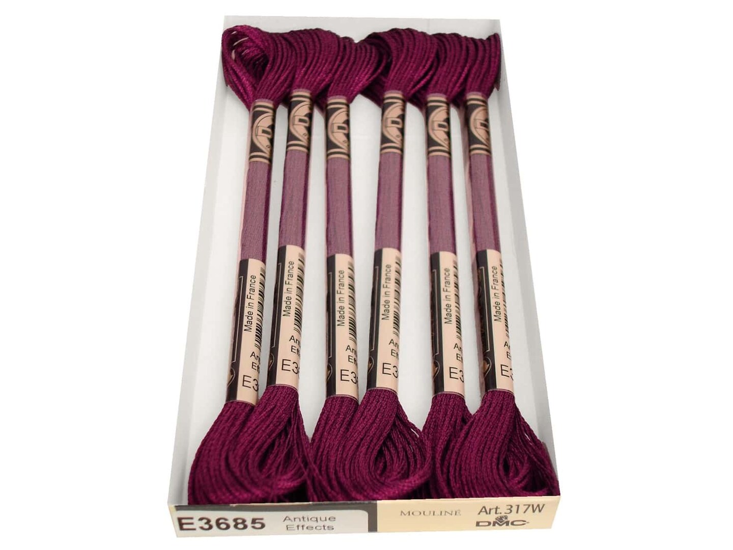 DMC Light Effects Embroidery Floss E3685 Antique Effects Rosewood