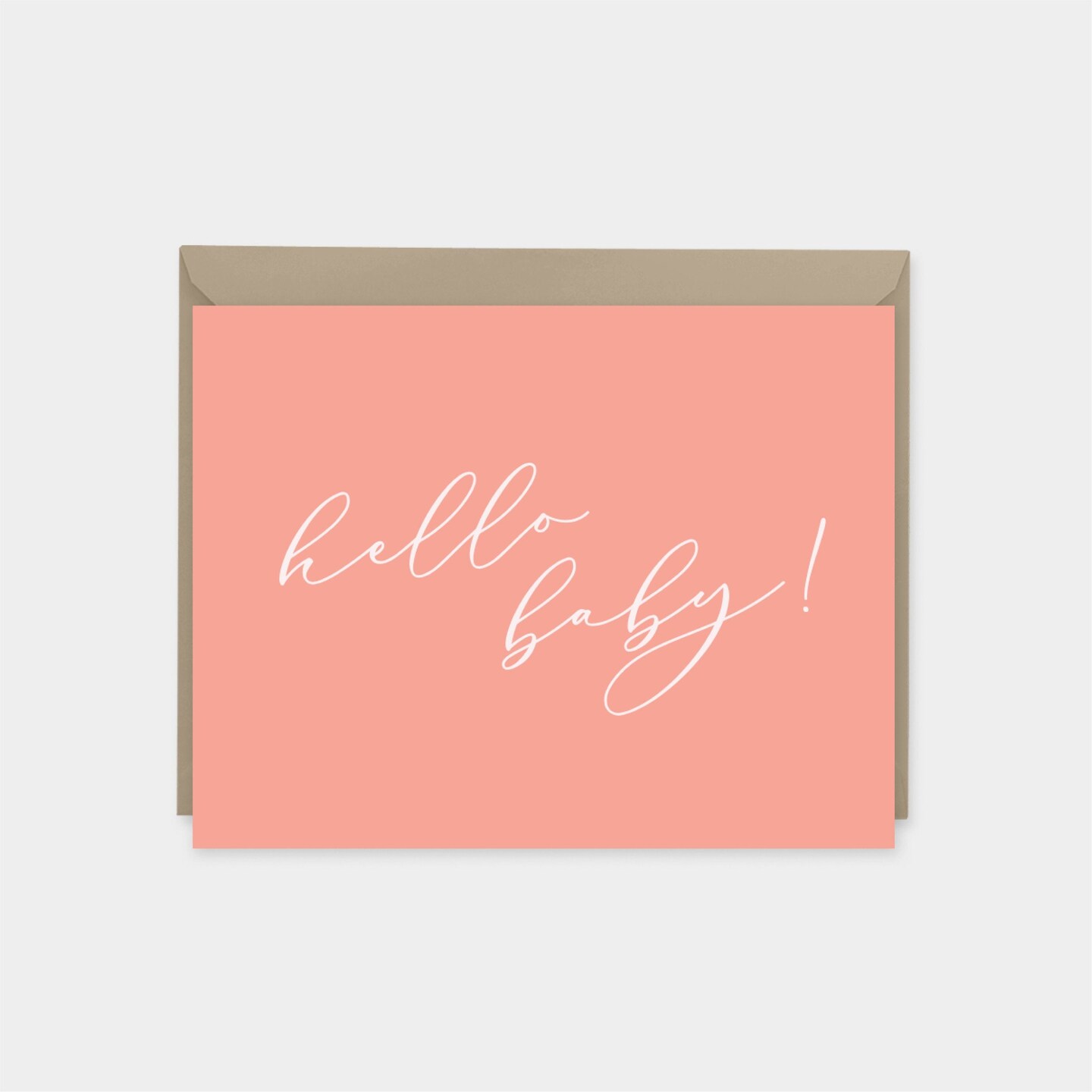 Pink Personalized Note Cards, Stylish Custom Note Cards, New Baby Note