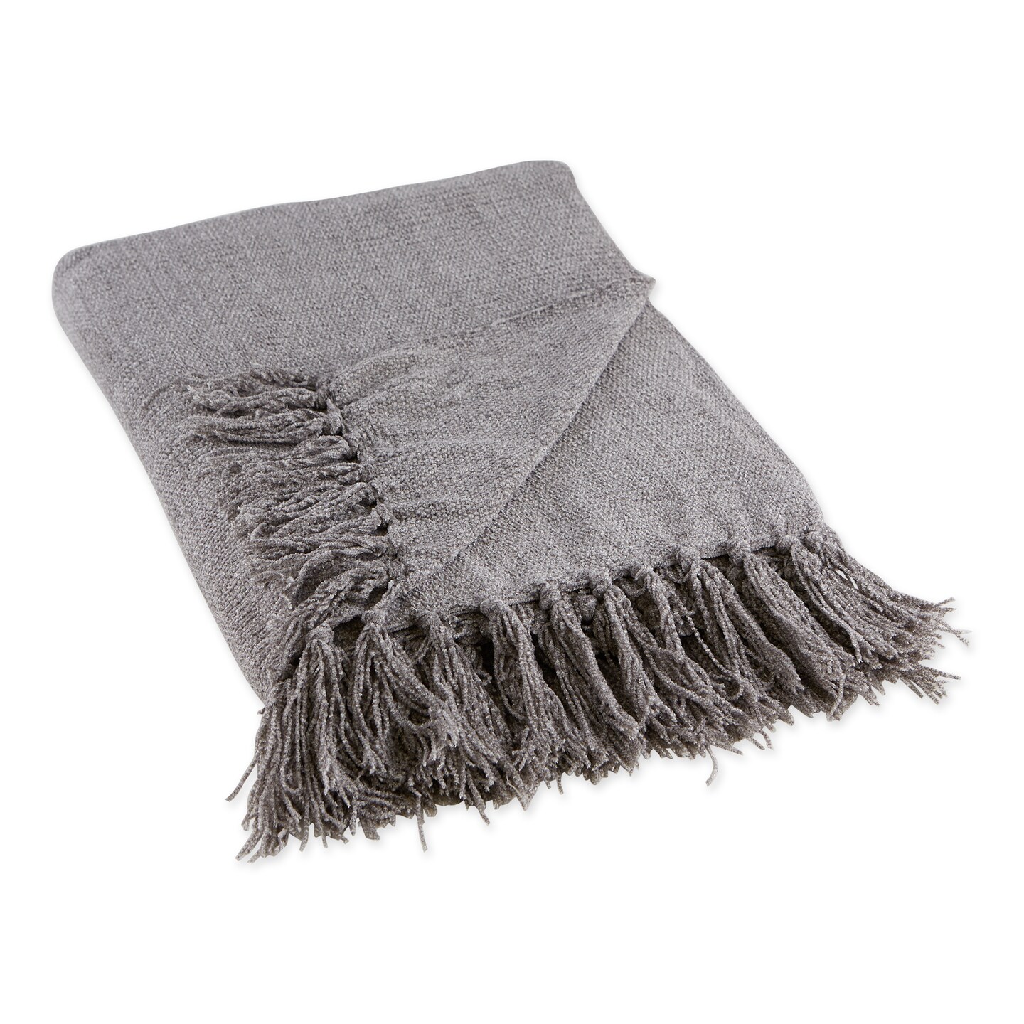 DII Soft Gray Chenille Throw Michaels