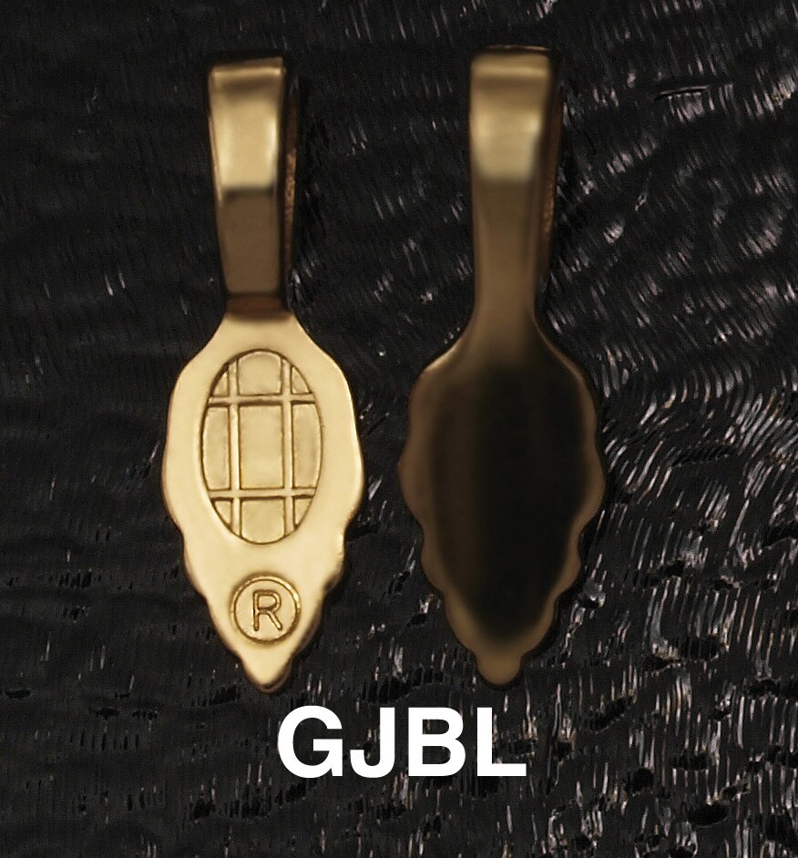 Gold Leaf Pendant Bails - Large
