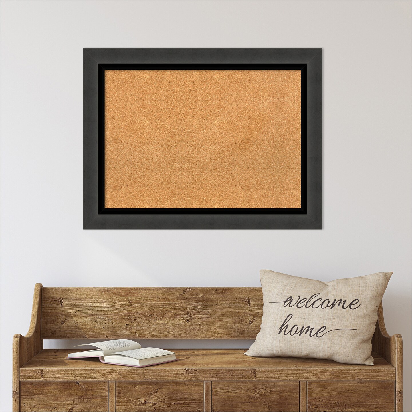 Cork Board, Tuxedo Black Frame - Bulletin Board, Organization Board, Pin Board