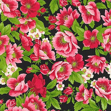 Scarlet's Garden by Debbie Beaves Cotton Fabric by Robert Kaufman ...