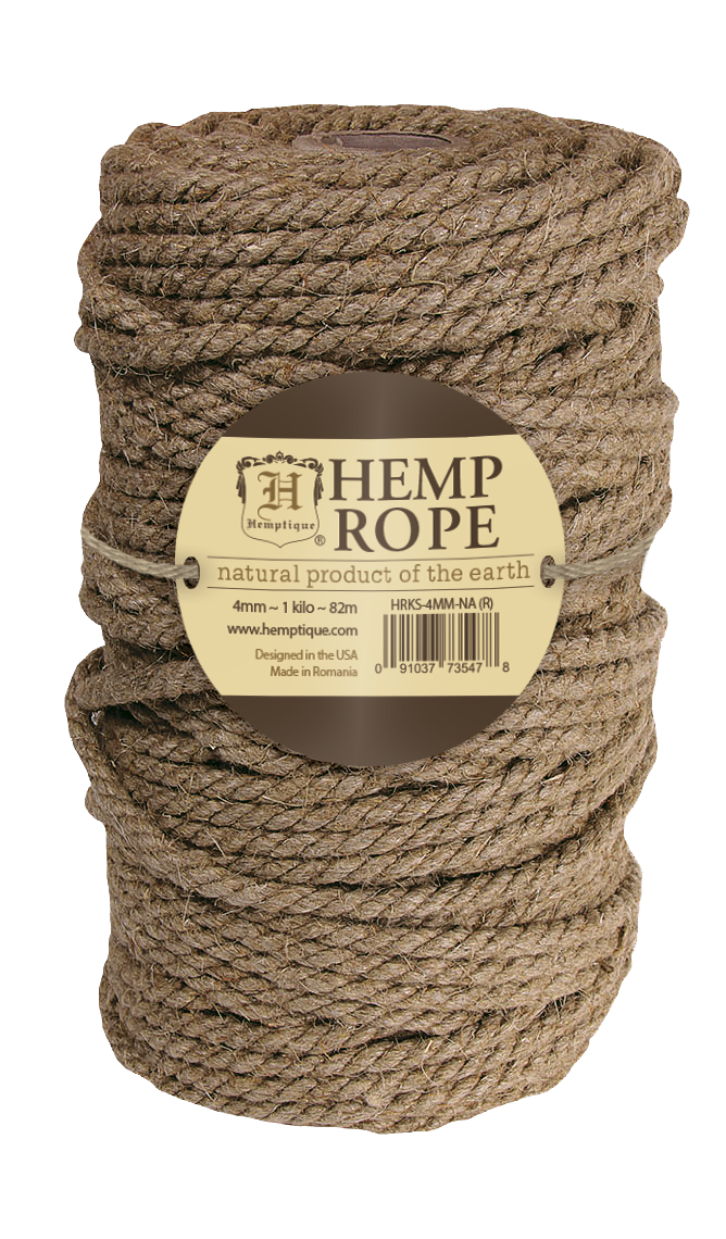 Hemptique Hemp Rope Kilo Spools Eco Friendly Sustainable Naturally Grown Jewelry Bracelet Making Paper Crafting Scrapbooking Bookbinding Mixed Media Crocheting Macrame Seasonal Holiday Gift Wrapping Outdoor Gardening