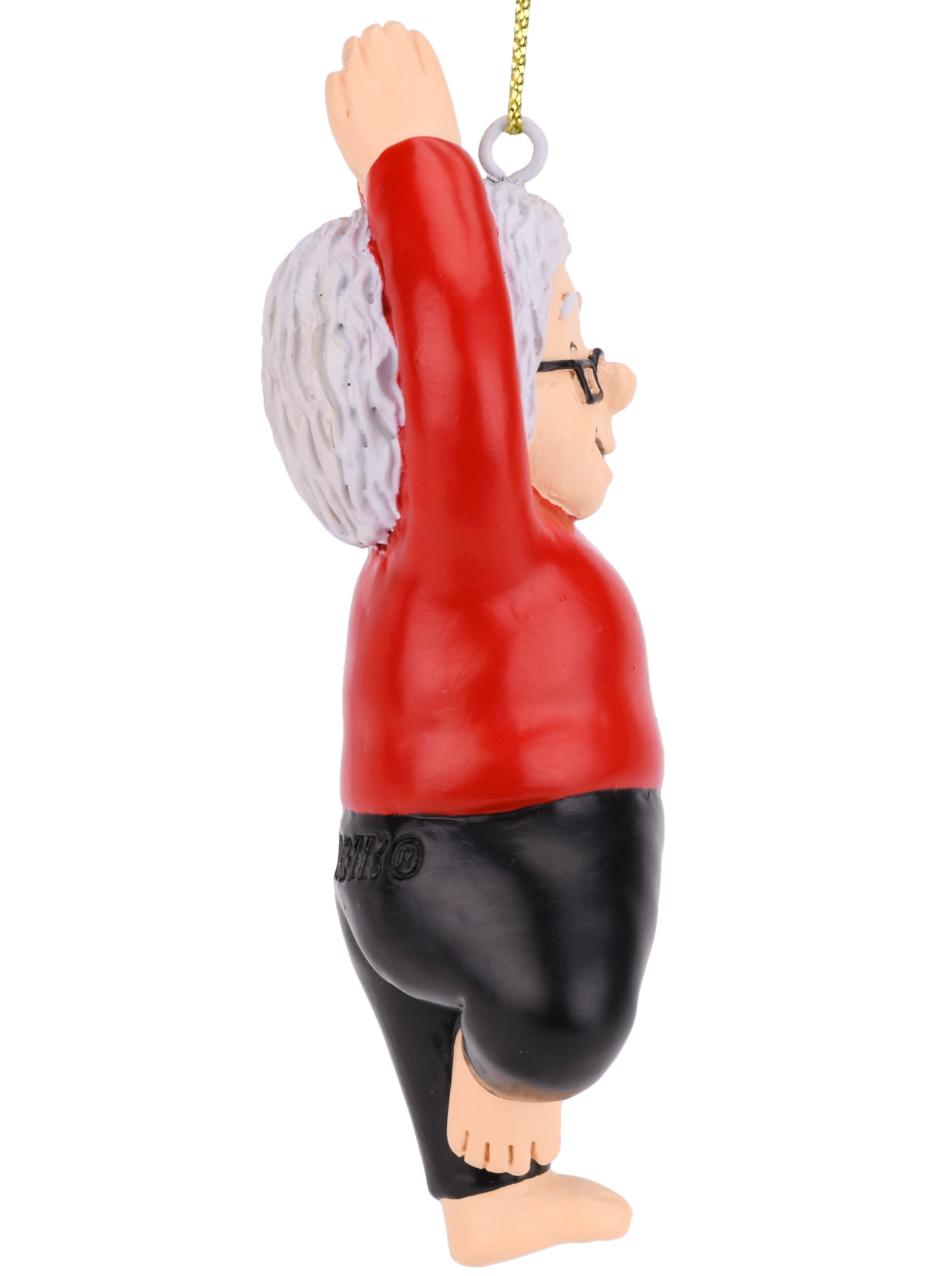 Mrs. Claus Tree Pose Yoga Christmas Ornament