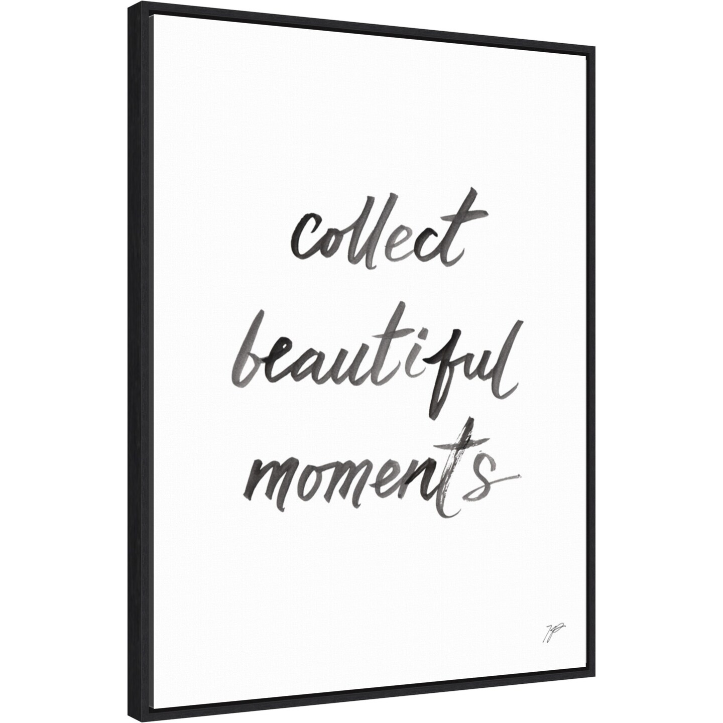Collect Beautiful Moments by Karyn Panganiban 23in. W x 30in. H. Canvas Wall Art Print Framed