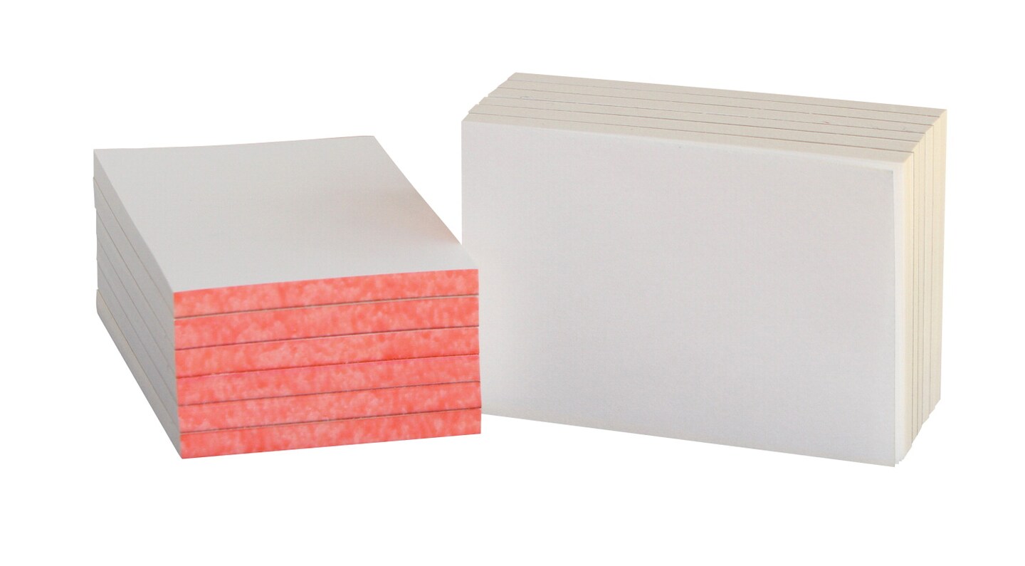 School Smart Scratch Pad with Chipboard Back, 4 X 6 in, 100 Sheets